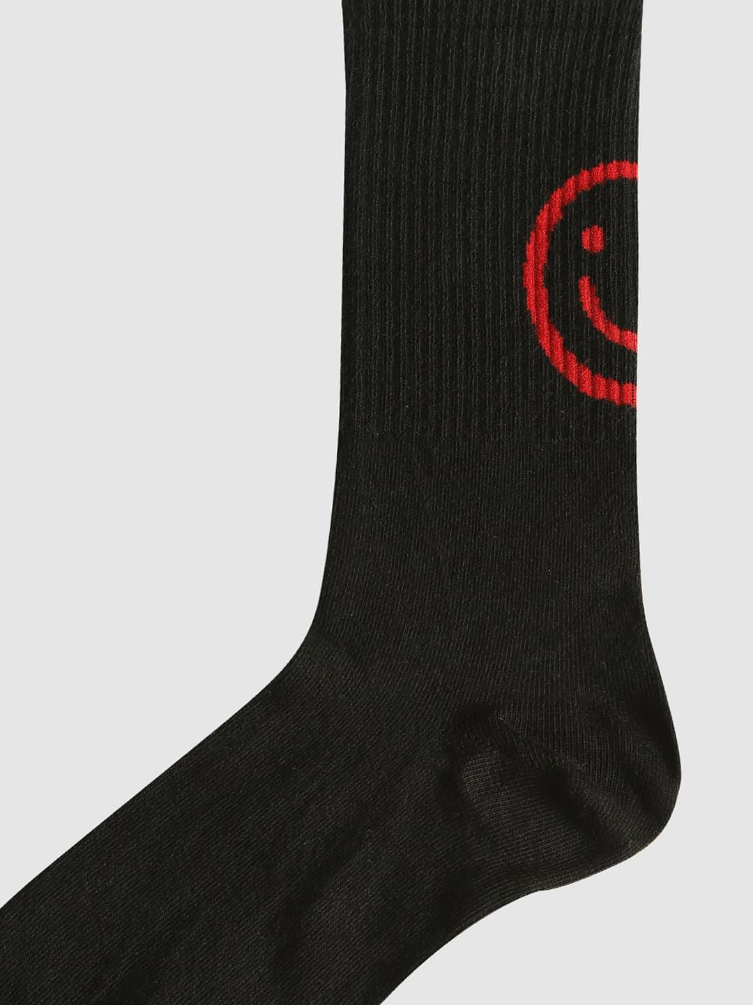 Pack Of Three Mid Calf Length Socks - White, Black, White & Black