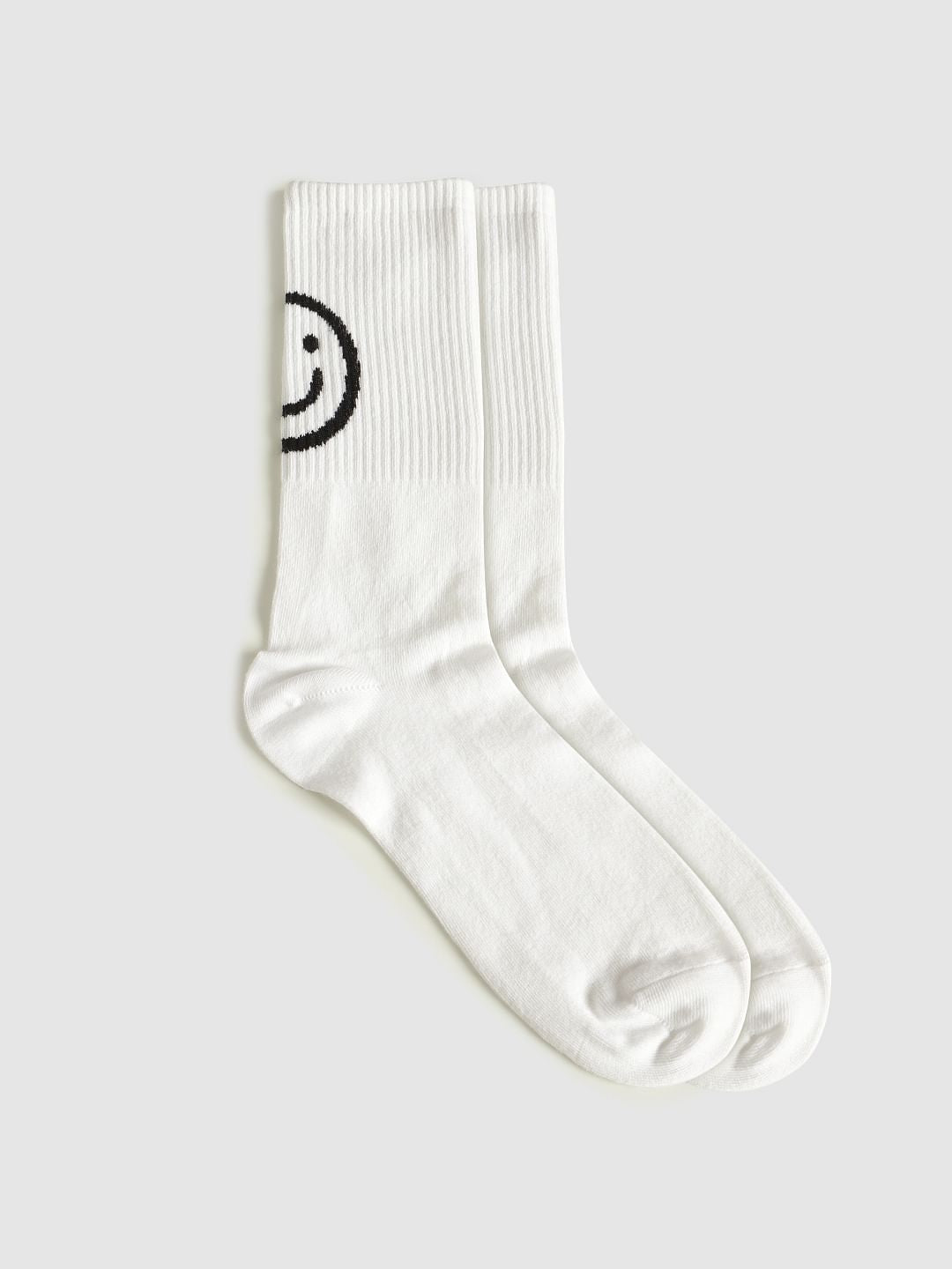Pack Of Three Mid Calf Length Socks - White, Black, White & Black