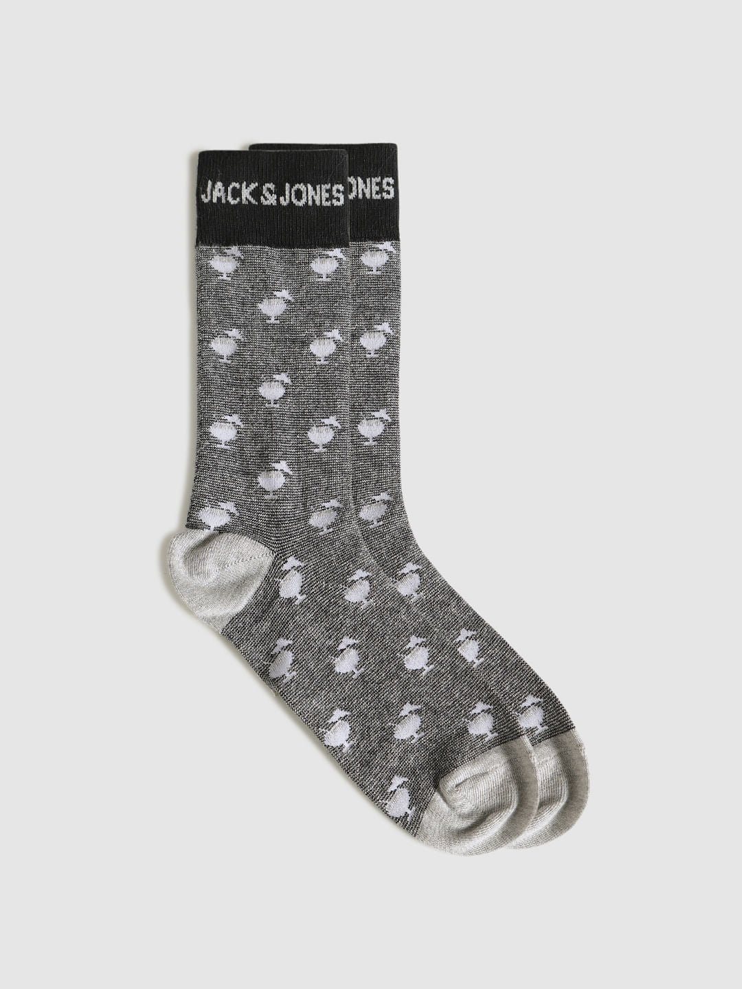 Pack Of Three Printed Mid Calf Length Socks