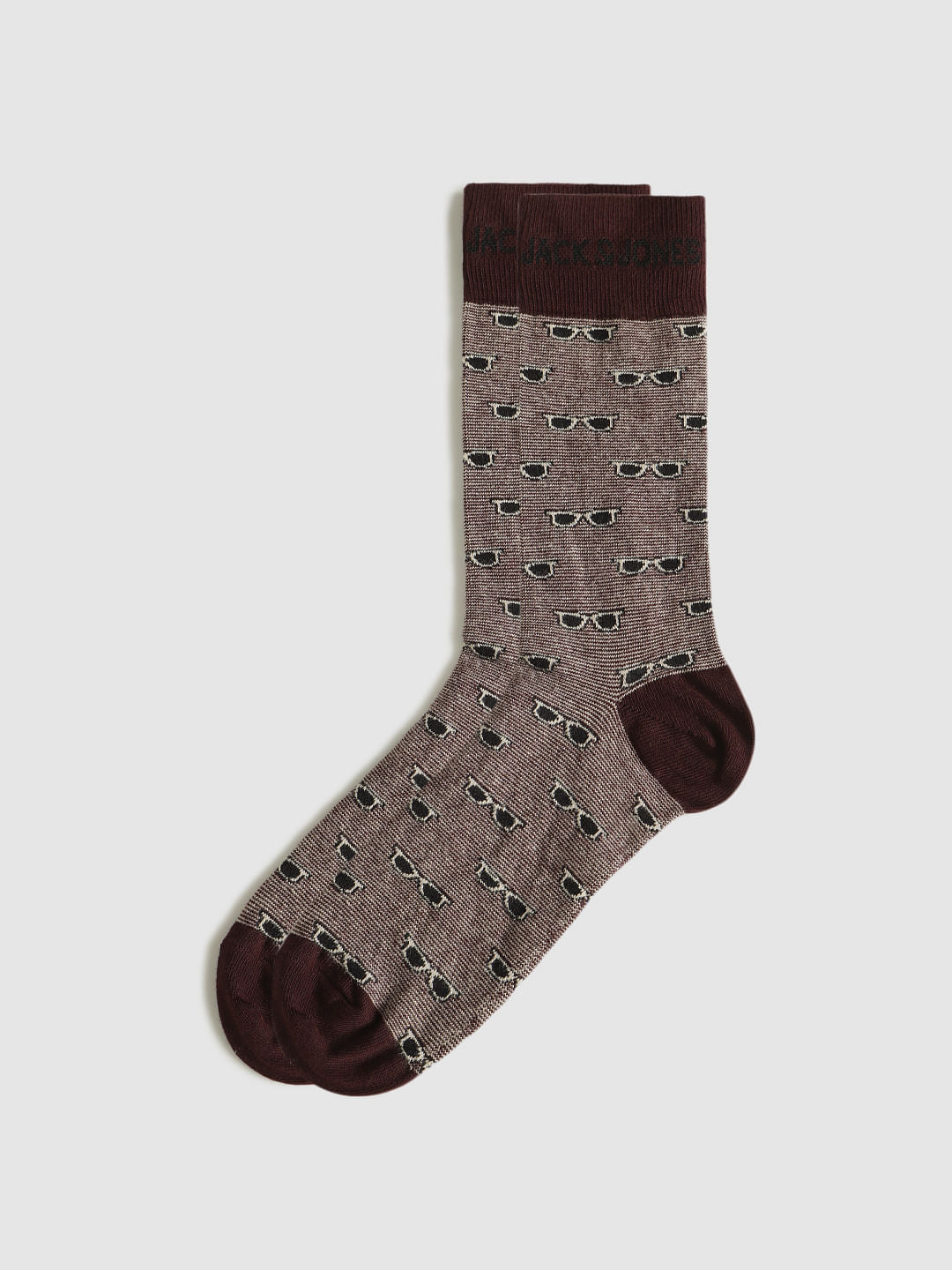 Pack Of Three Printed Mid Calf Length Socks