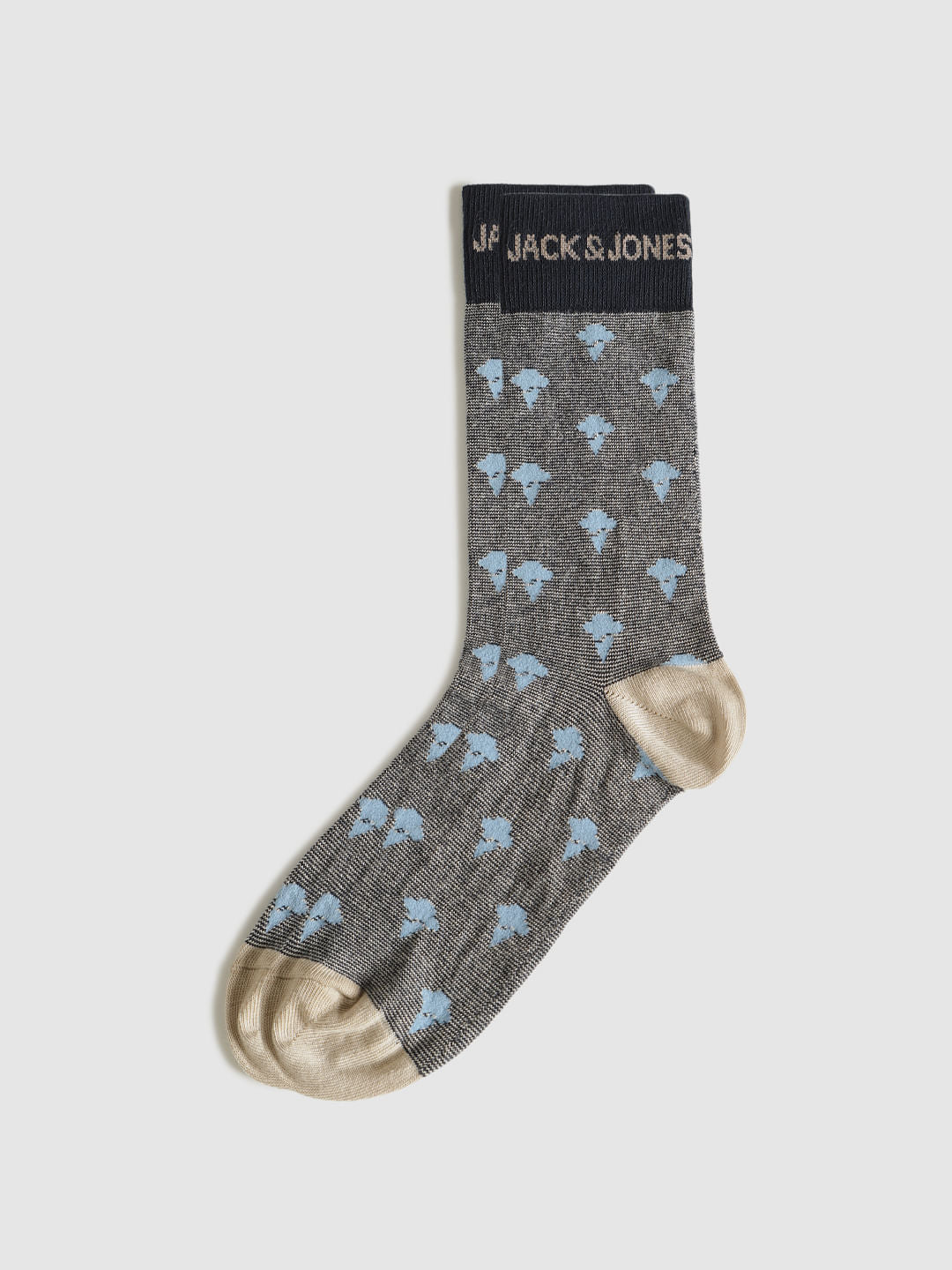 Pack Of Three Printed Mid Calf Length Socks