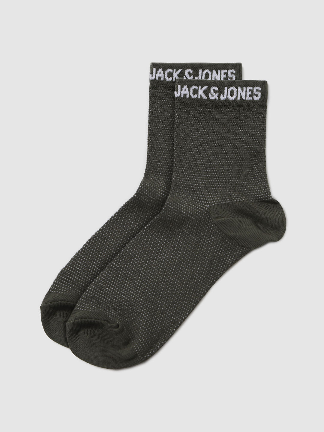 Blue Printed Mid Calf Length Pack Of Five Socks