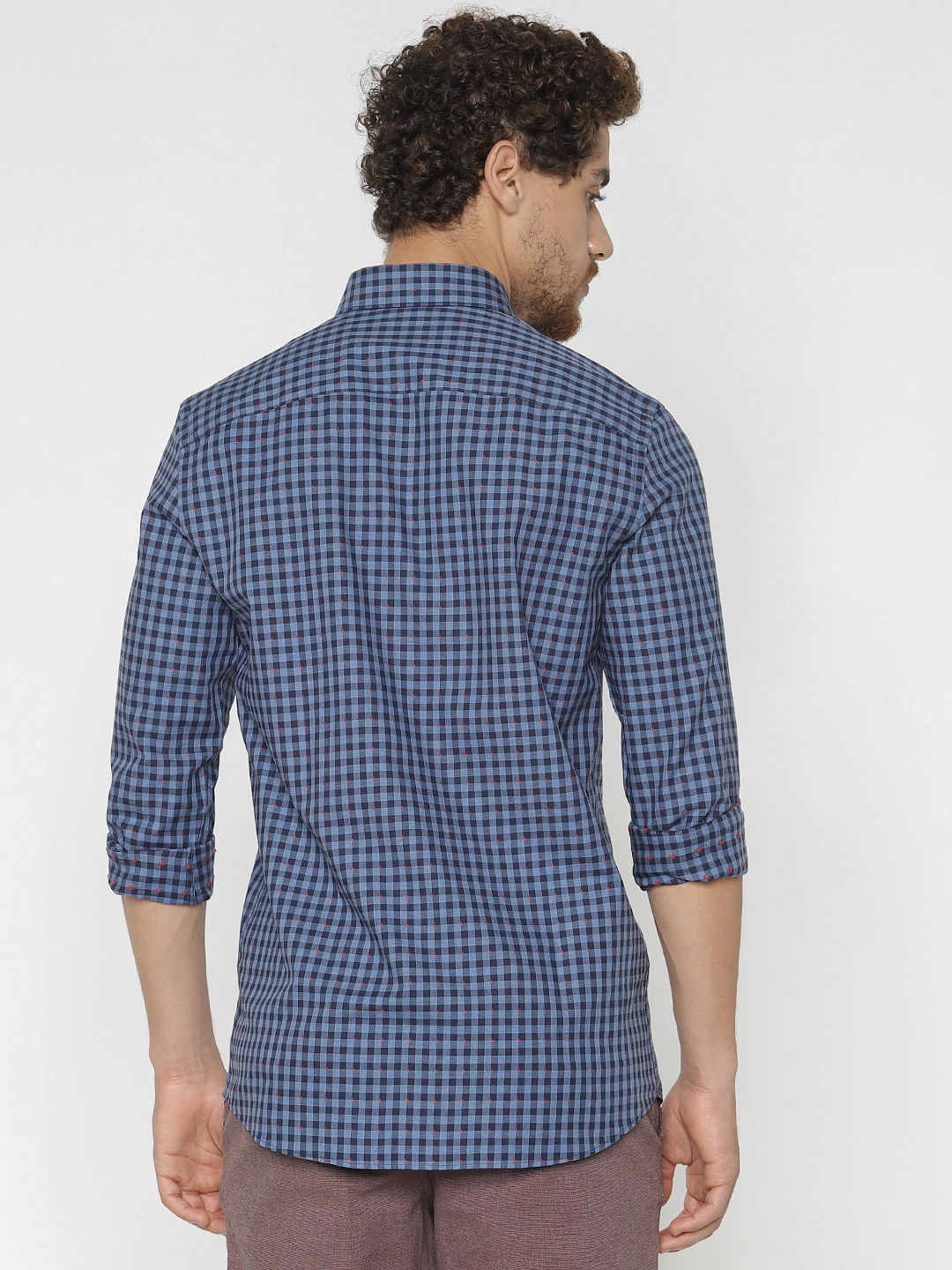 Blue Checks Full Sleeves Shirt