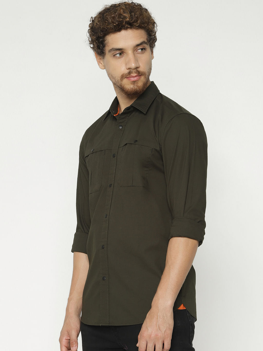 Green Full Sleeves Shirt