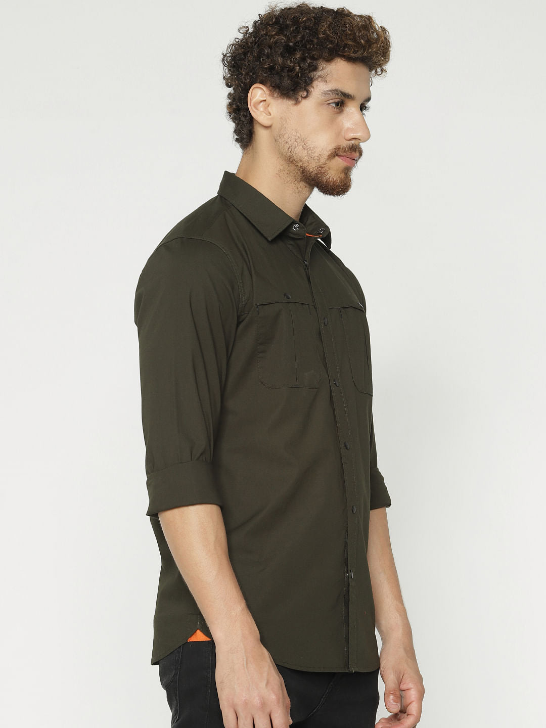Green Full Sleeves Shirt