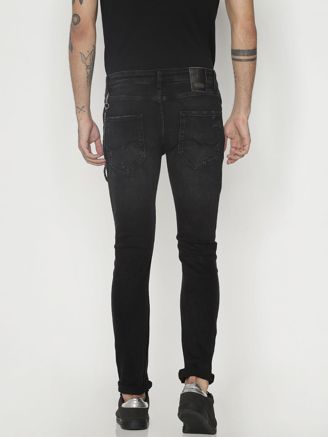 Black Ripped Liam Skinny Fit Jeans