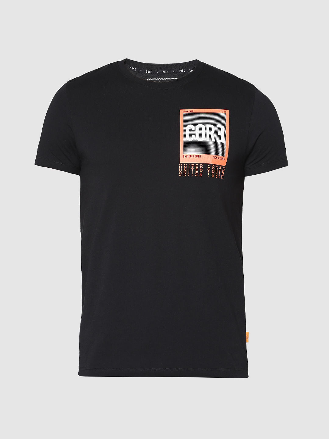 Black Slim Fit Crew Neck T-Shirt