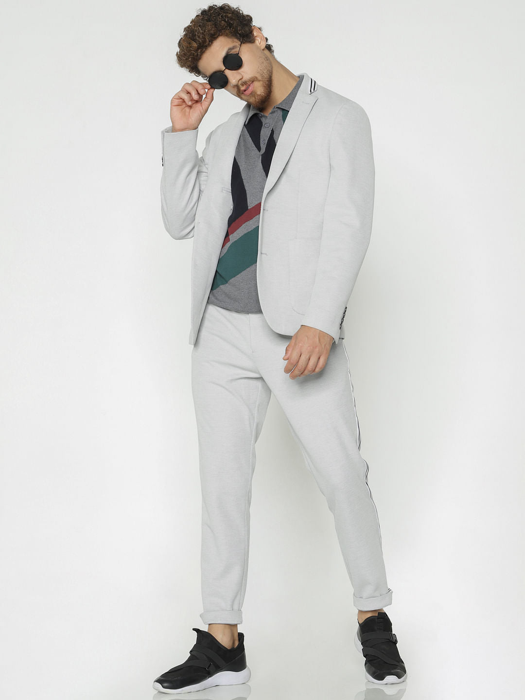 Grey Slim Fit Blazer