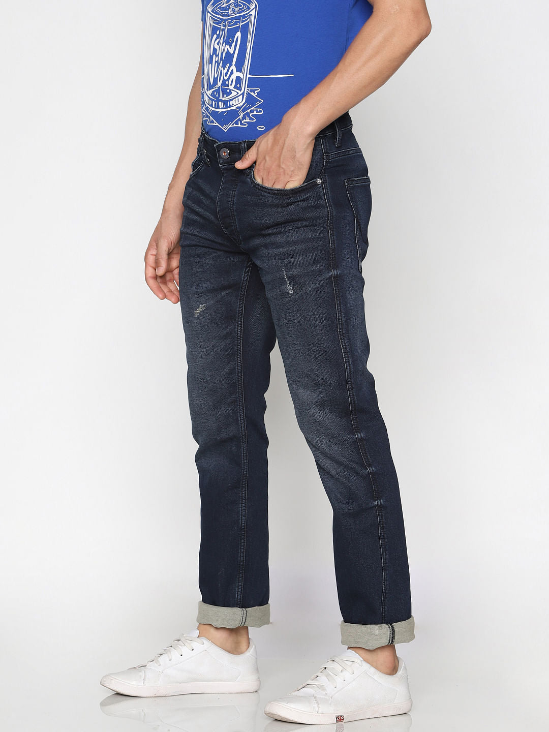 Dark Blue Clark Regular Fit Jeans
