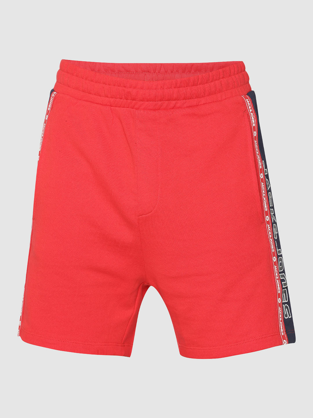 Red Tape Detail Sweatshorts