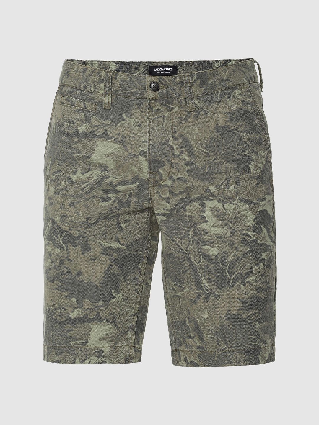 Green Printed Shorts