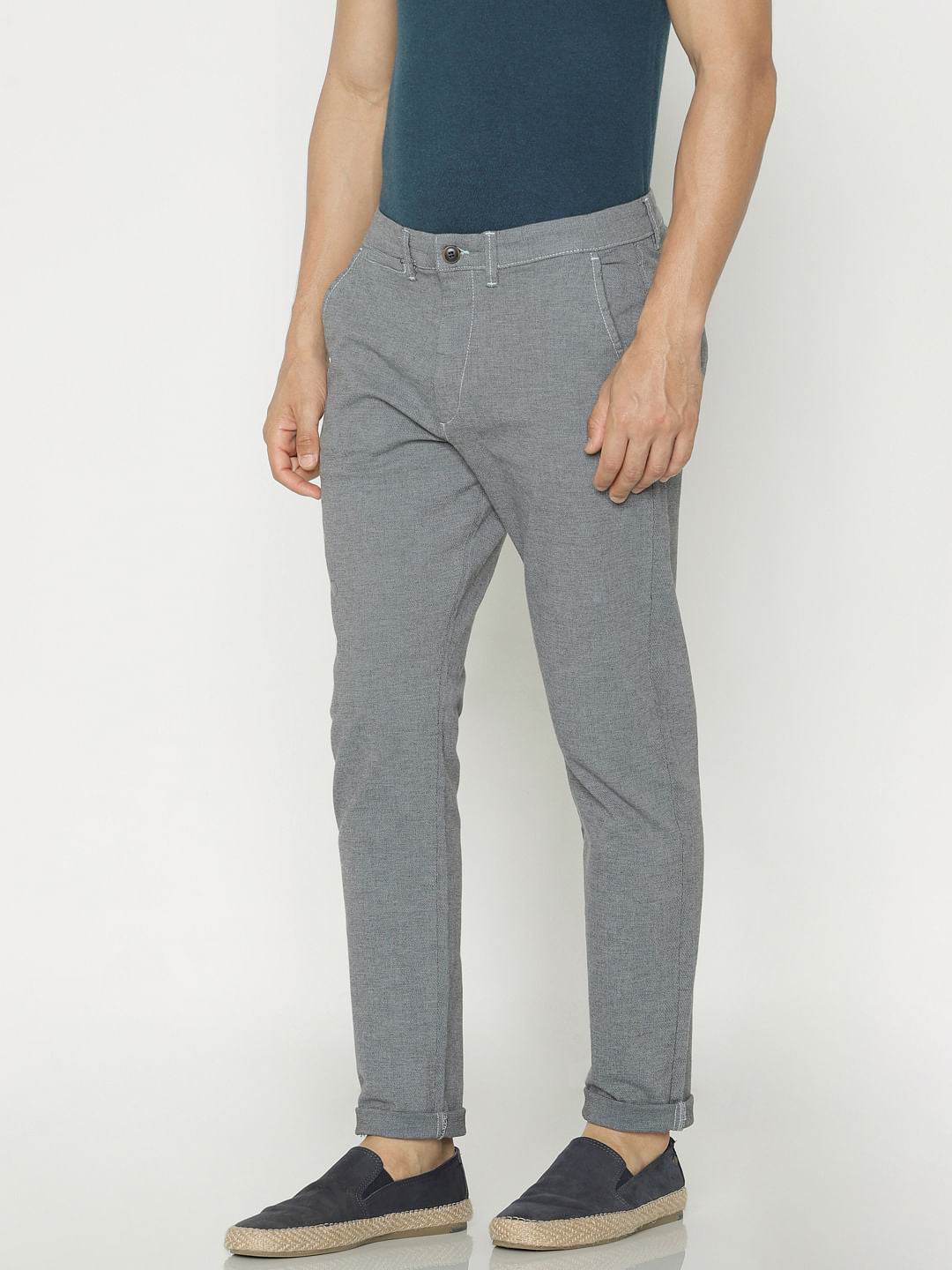 Grey Slim Fit Pants