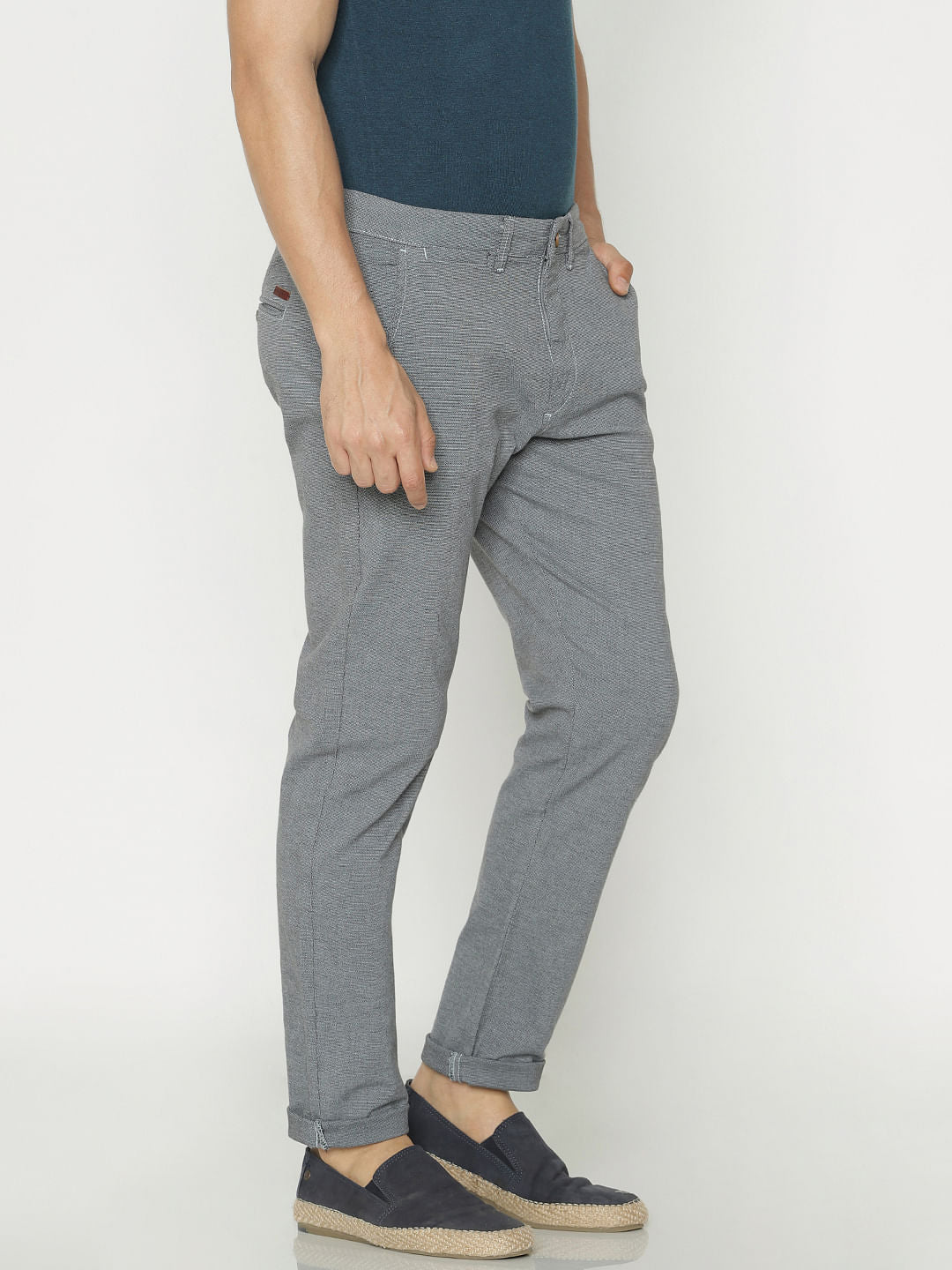 Grey Slim Fit Pants