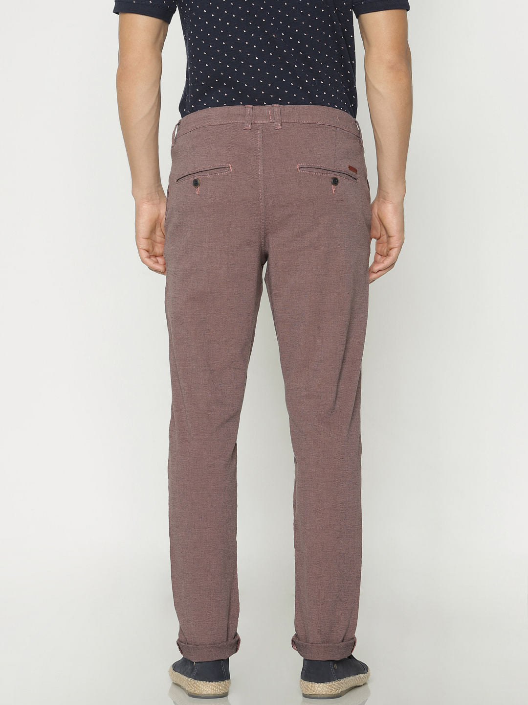 Brown Slim Fit Pants