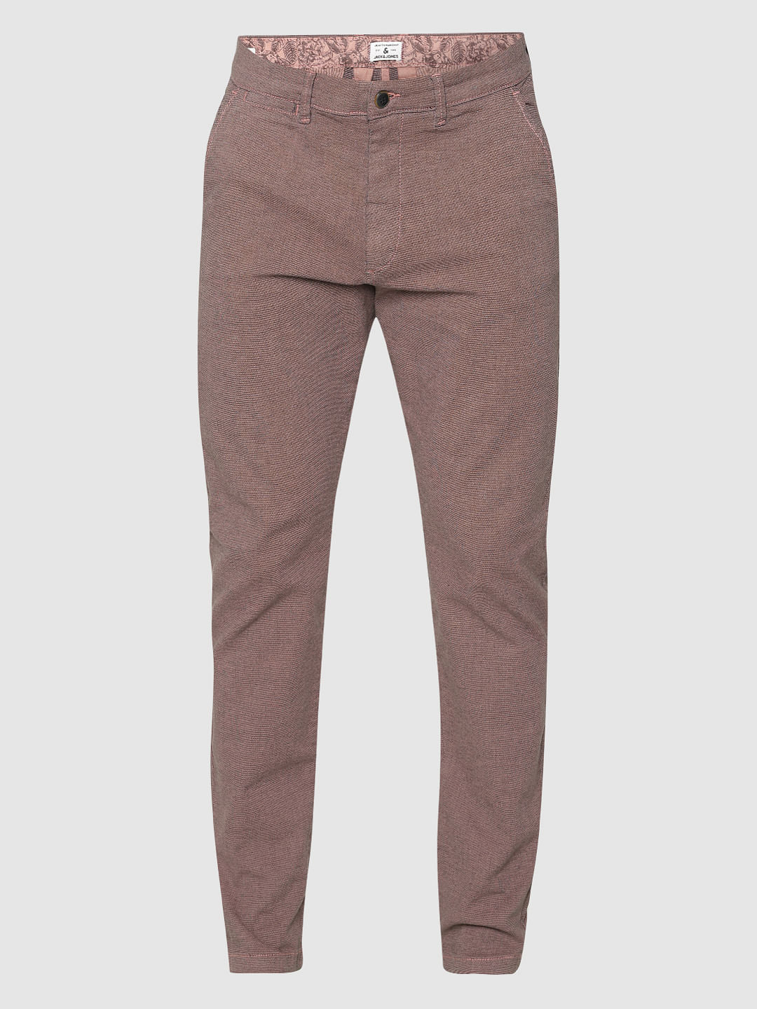 Brown Slim Fit Pants