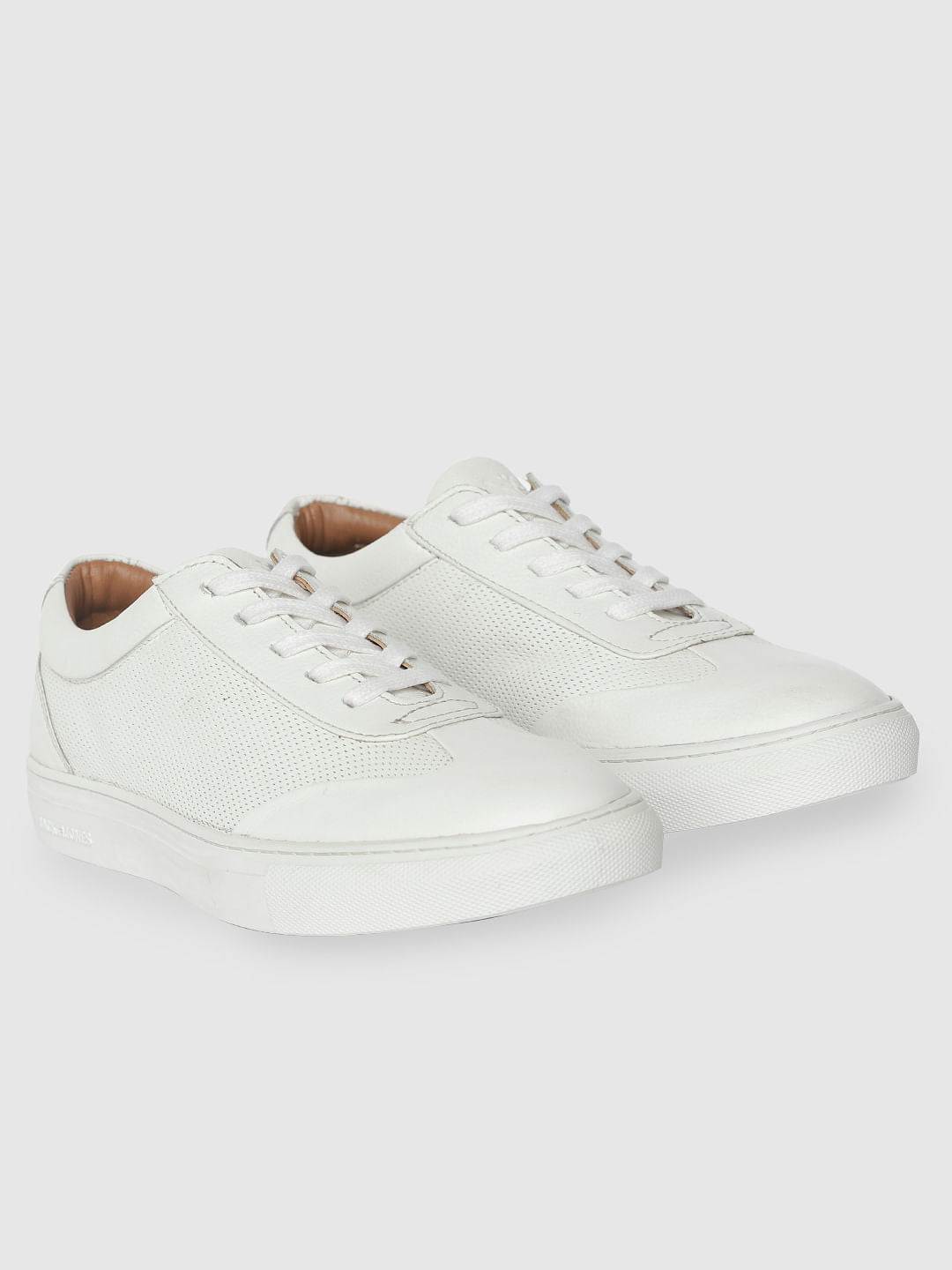 White Leather Sneakers - 6