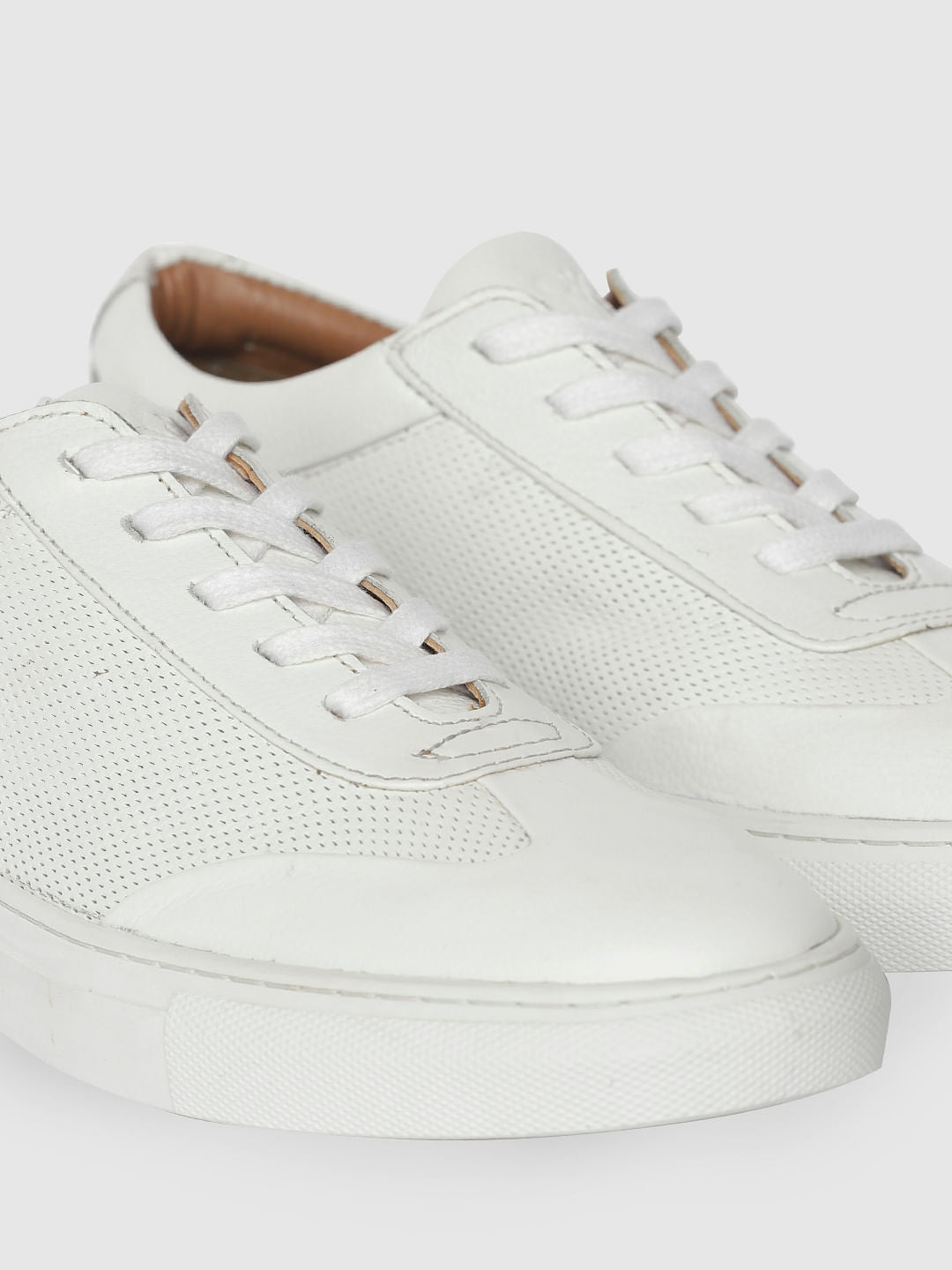 White Leather Sneakers