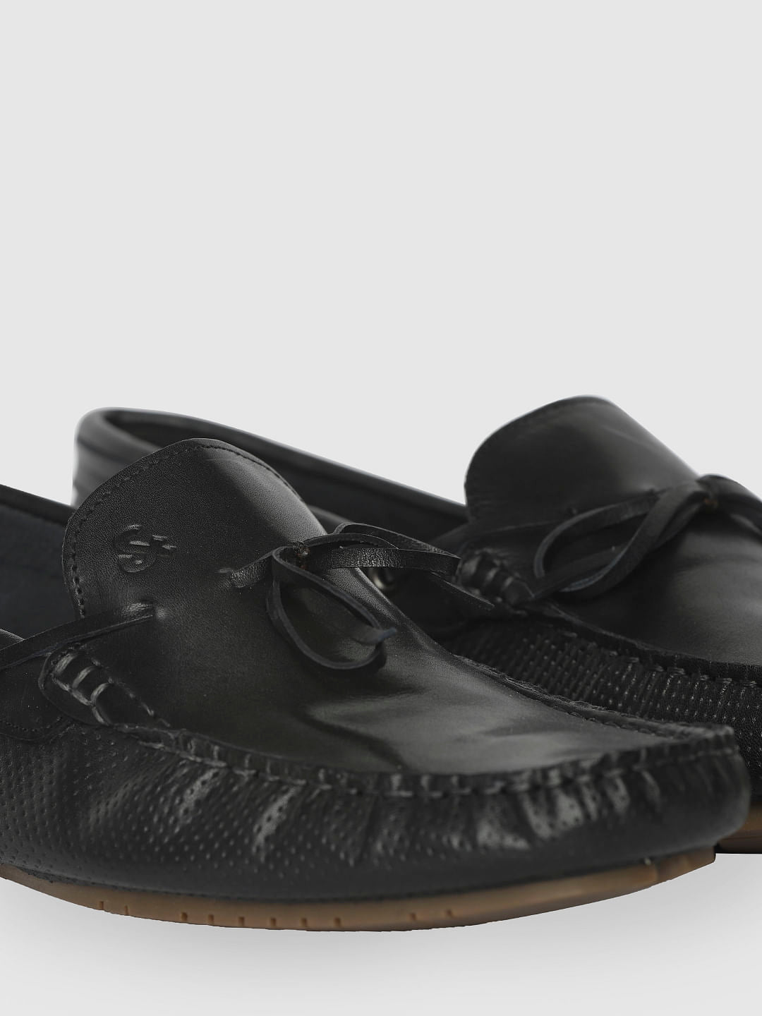 Black Leather Loafers