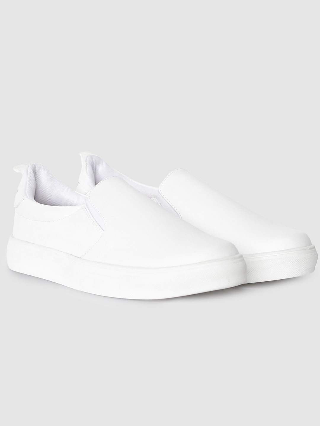 White Slip On Sneakers