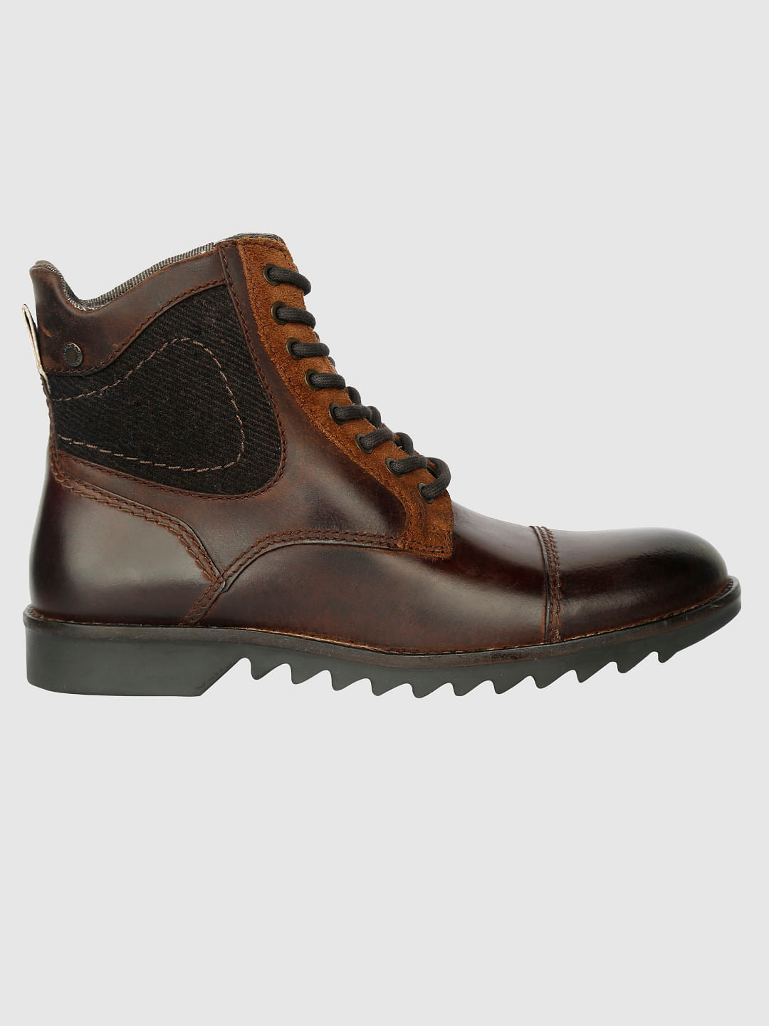 Brown High Top Boots