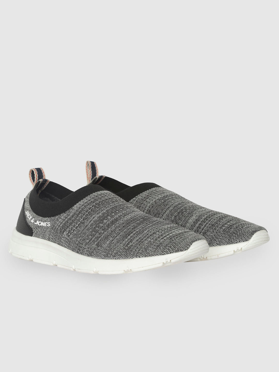 Grey Slip On Sneakers - 6