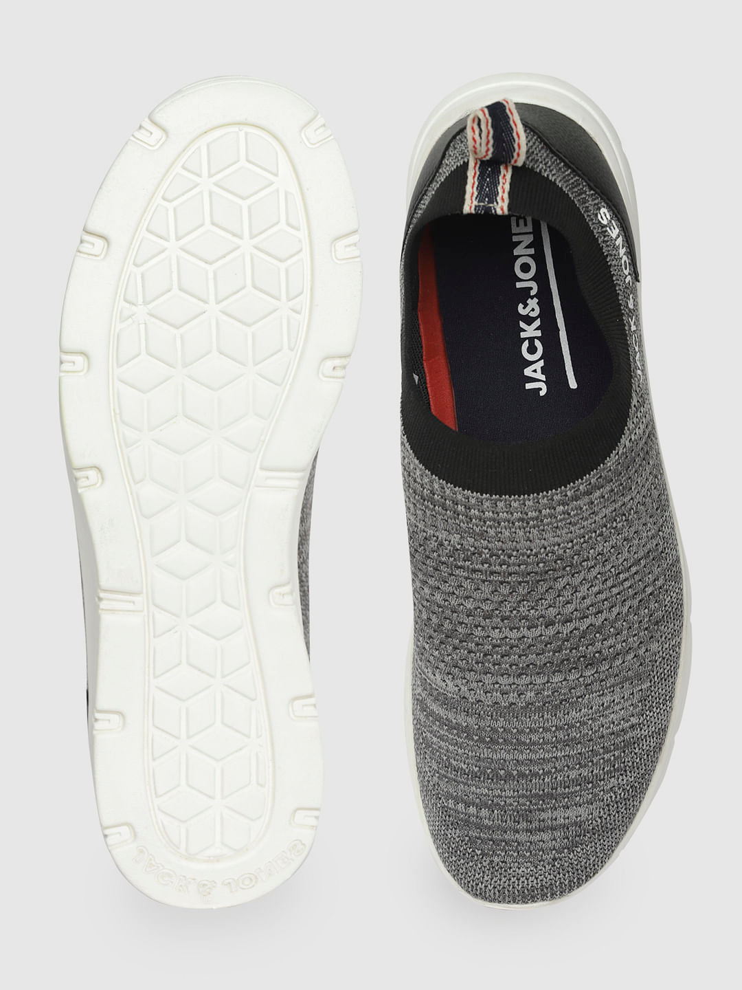 Grey Slip On Sneakers