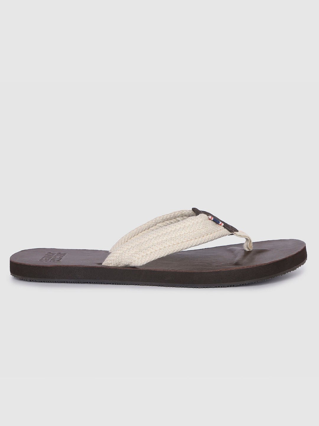 Dark Brown Leather Flip Flops - 6