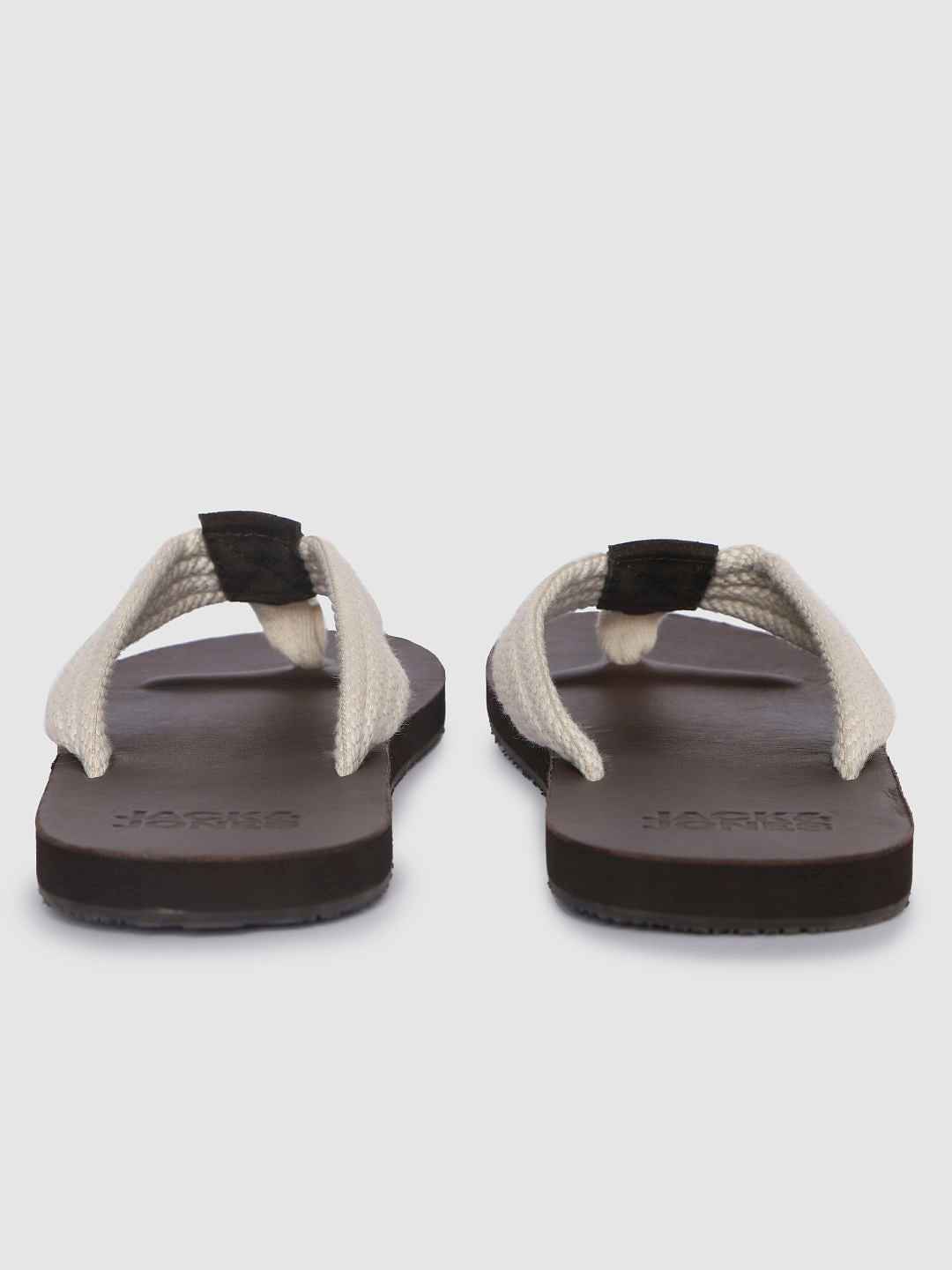 Dark Brown Leather Flip Flops