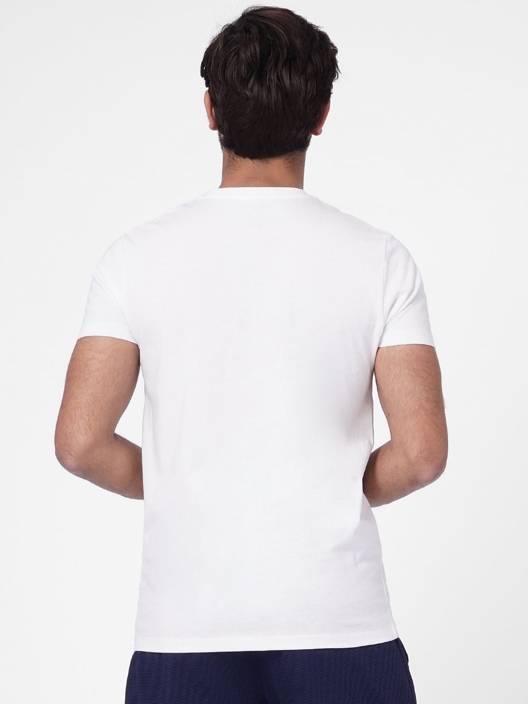 White Graphic Print Crew Neck T-shirt