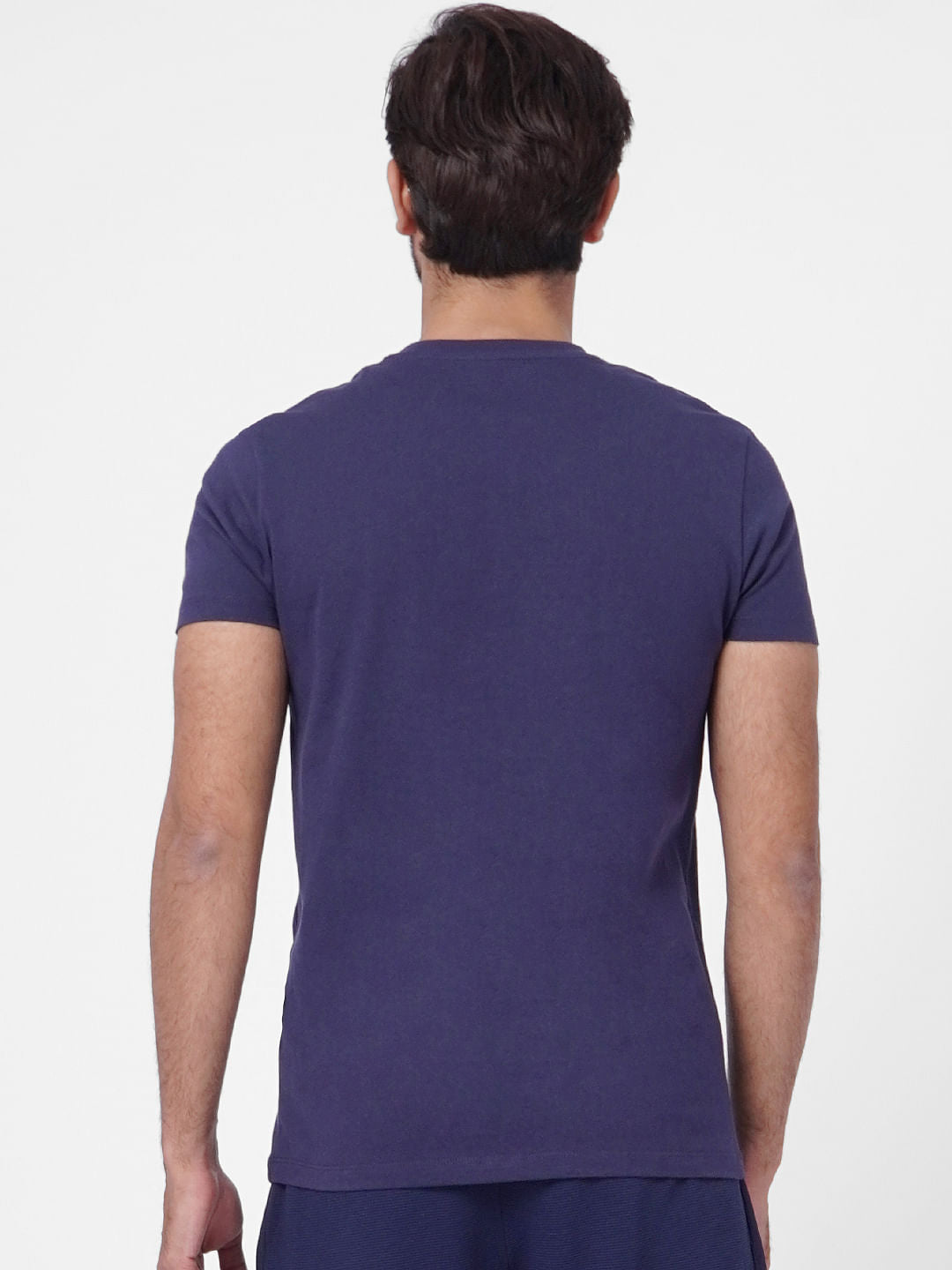Blue Graphic Print Crew Neck T-shirt