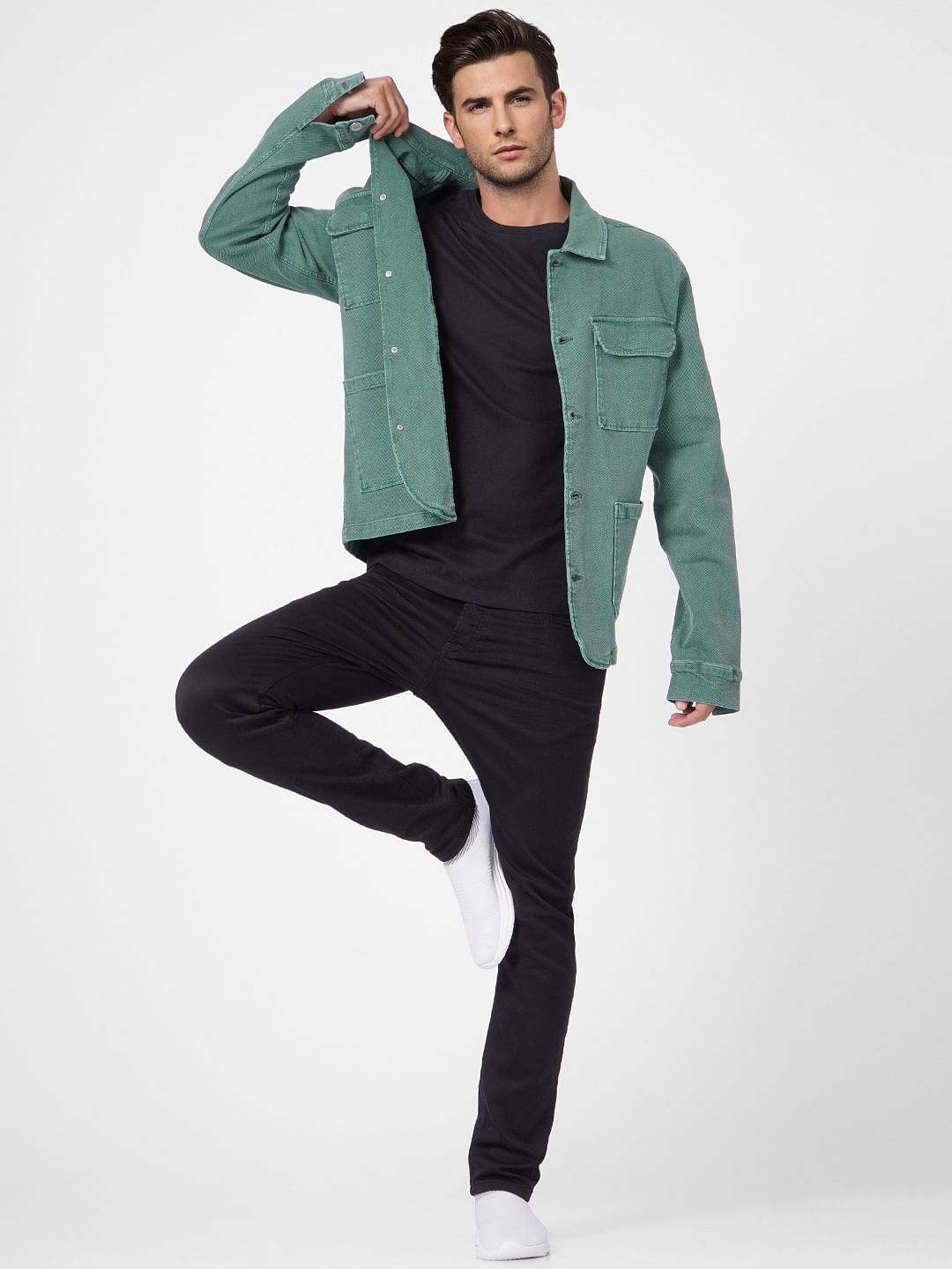 Black Crew Neck T-shirt - S