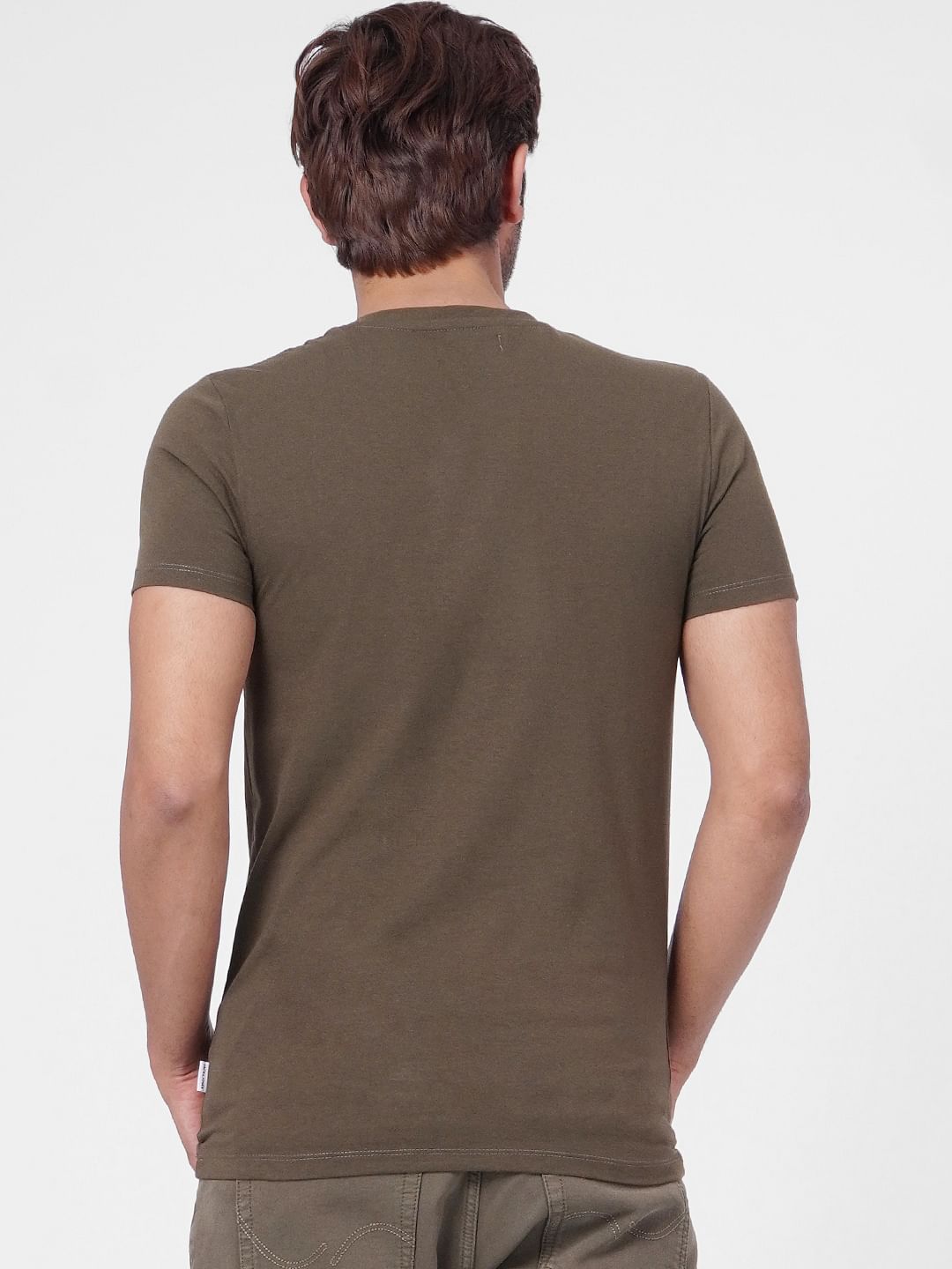 Olive Crew Neck T-shirt