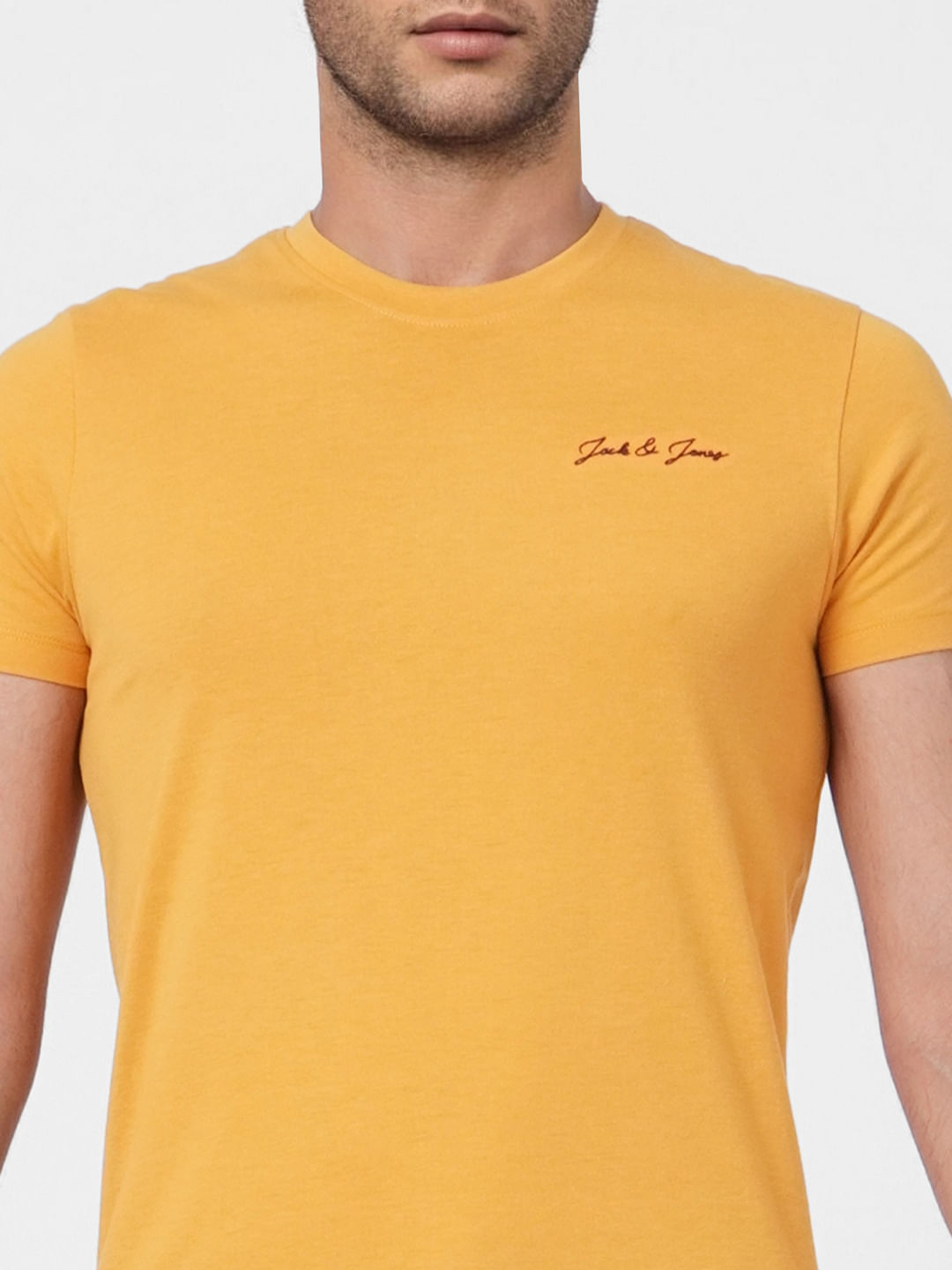 Yellow Crew Neck T-shirt