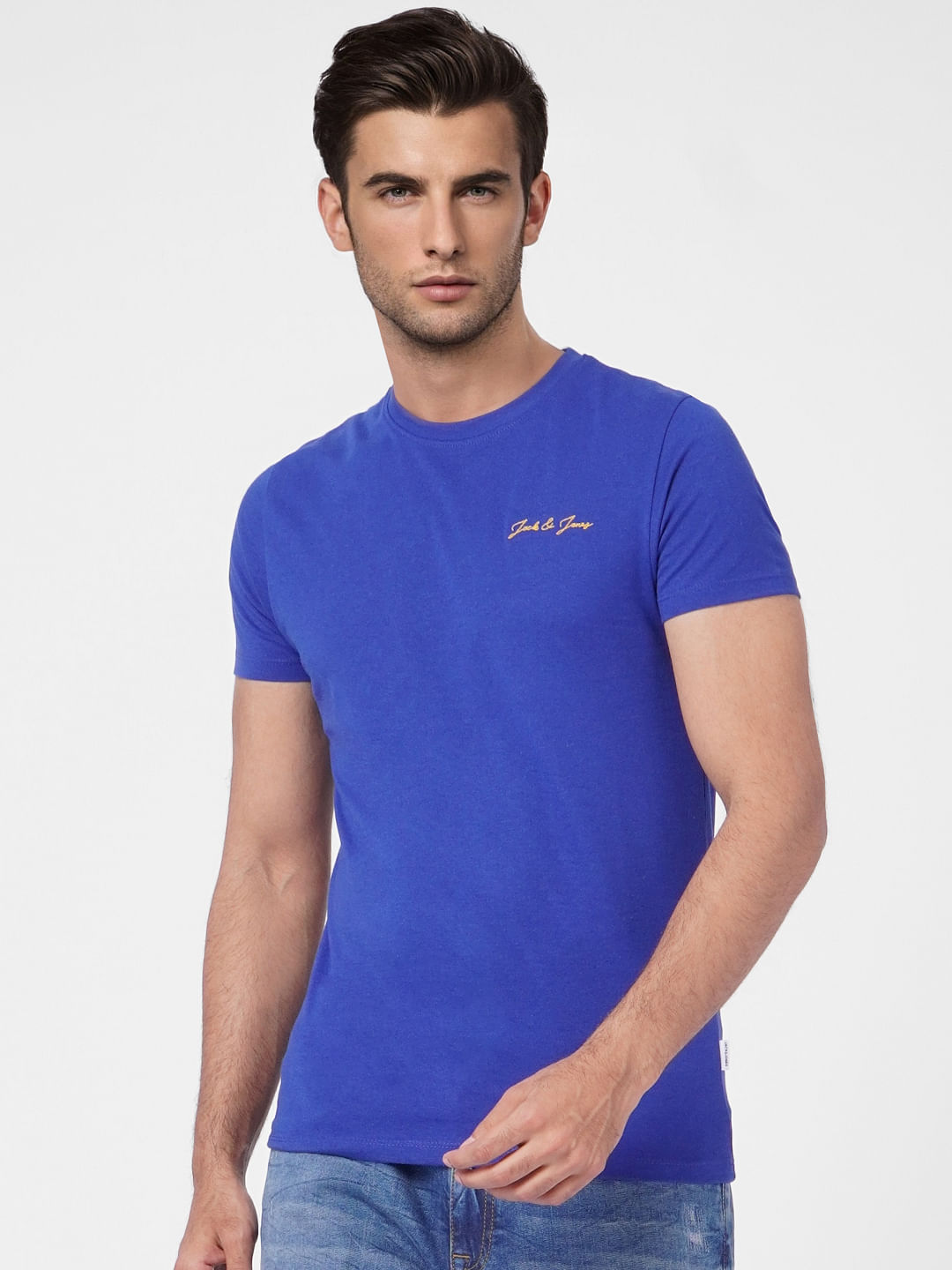 Dark Blue Crew Neck T-shirt
