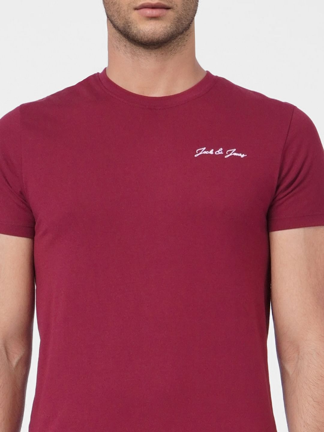 Maroon Crew Neck T-shirt