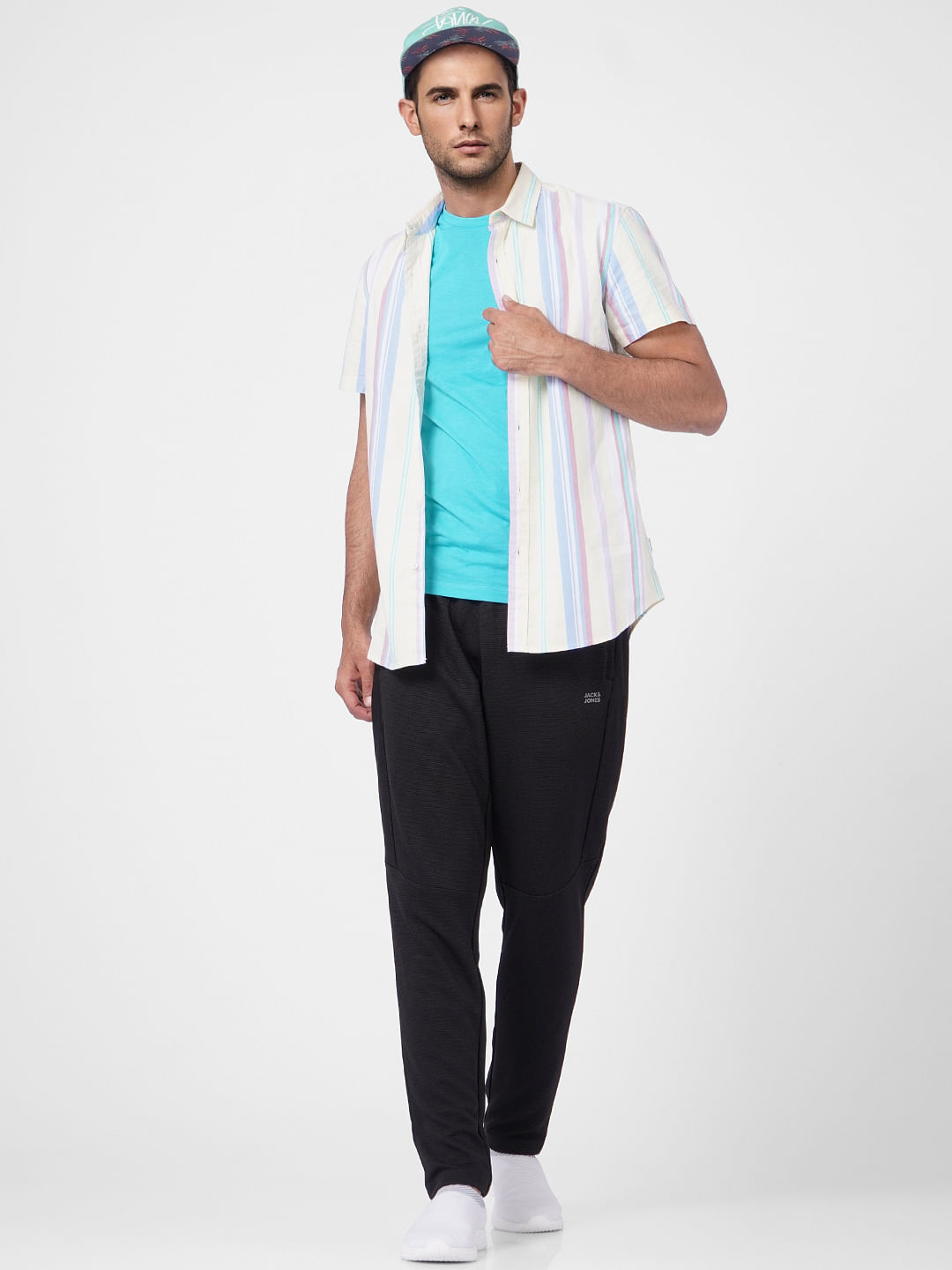 Blue Crew Neck T-shirt