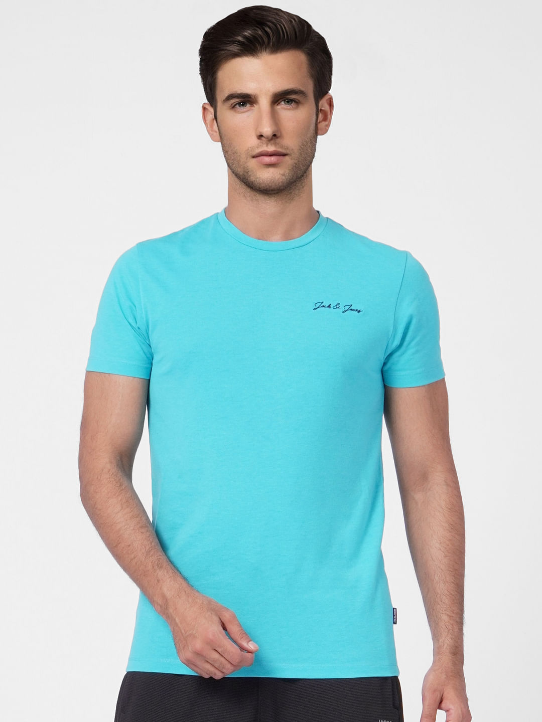 Blue Crew Neck T-shirt