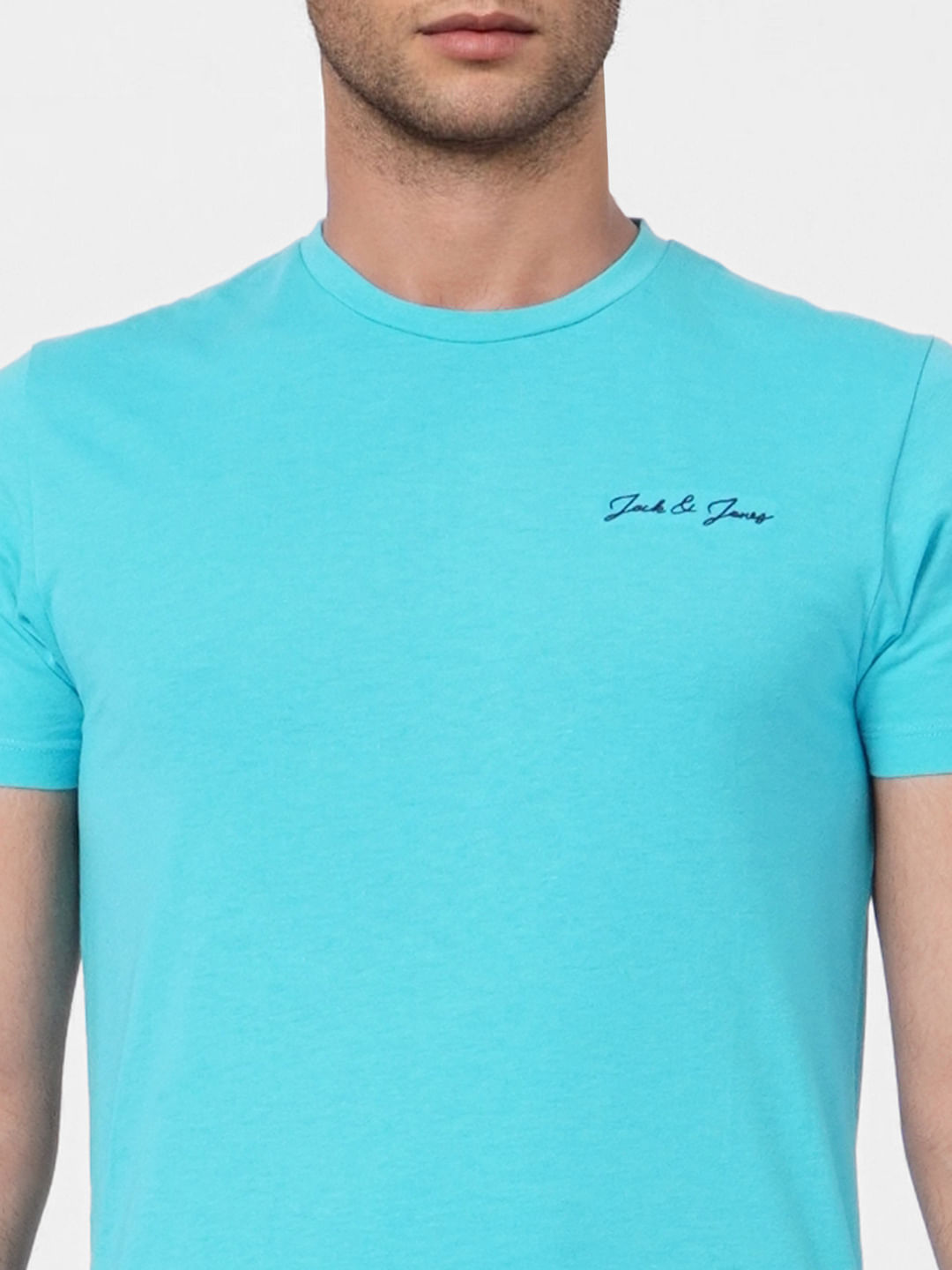 Blue Crew Neck T-shirt