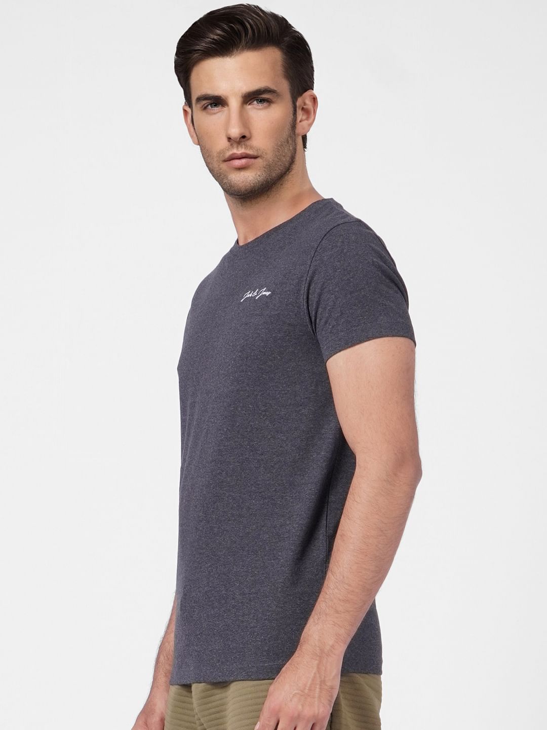 Dark Grey Crew Neck T-shirt
