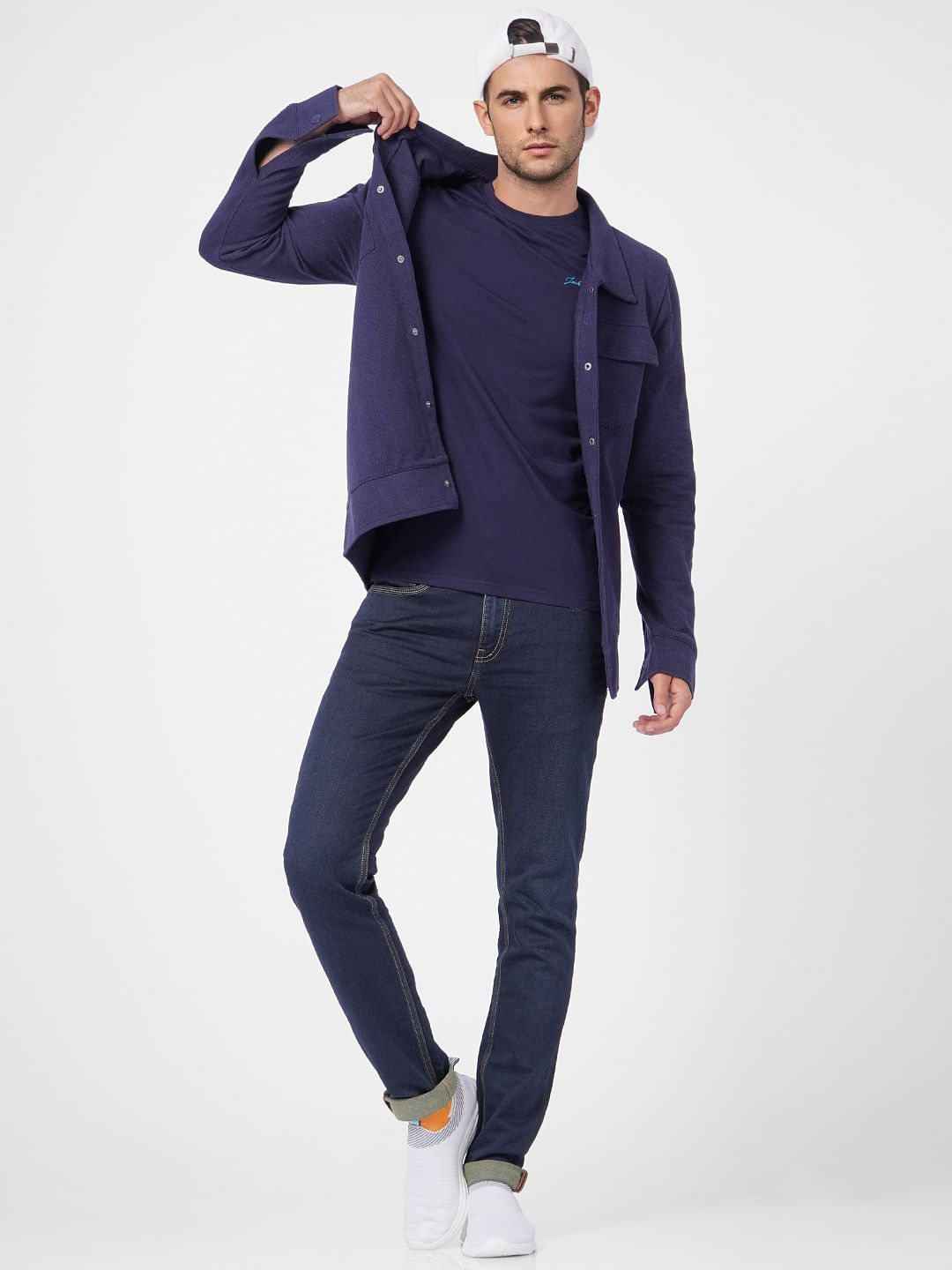 Navy Blue Crew Neck T-shirt