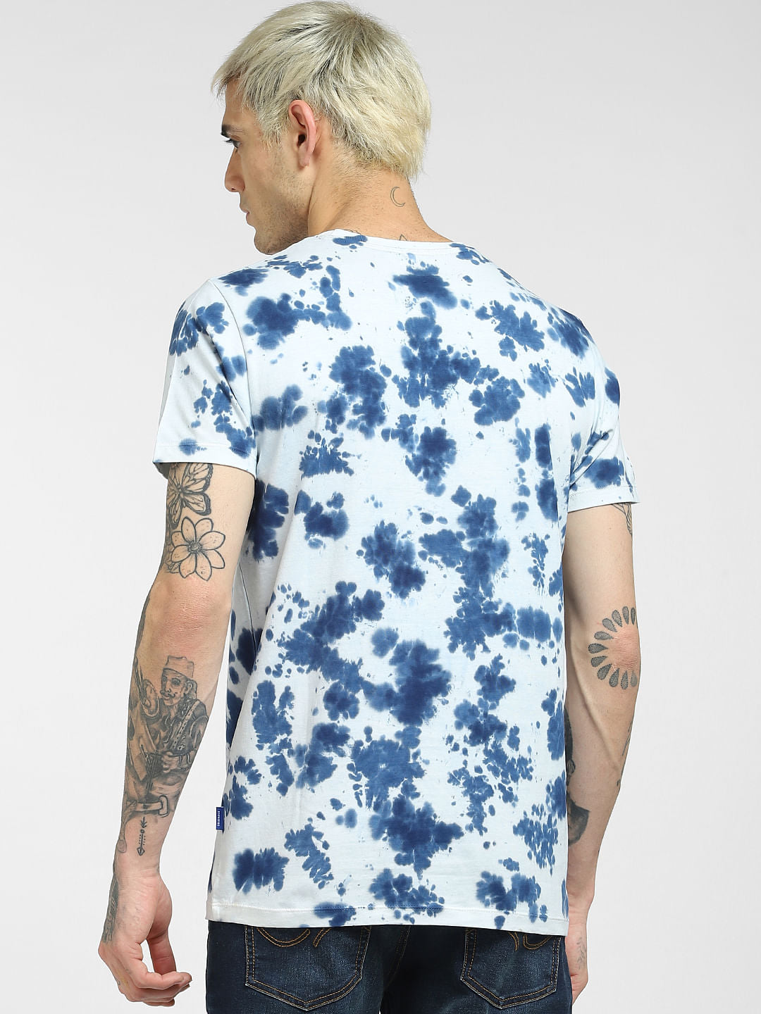 White Tie Dye Crew Neck T-shirt