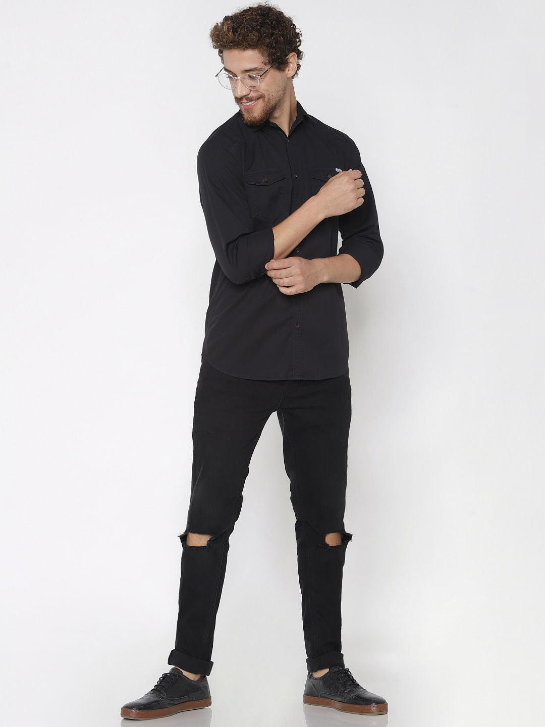 Black Full Sleeves Shirt