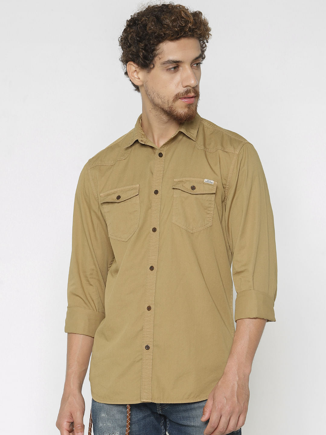 Brown Full Sleeves Shirt
