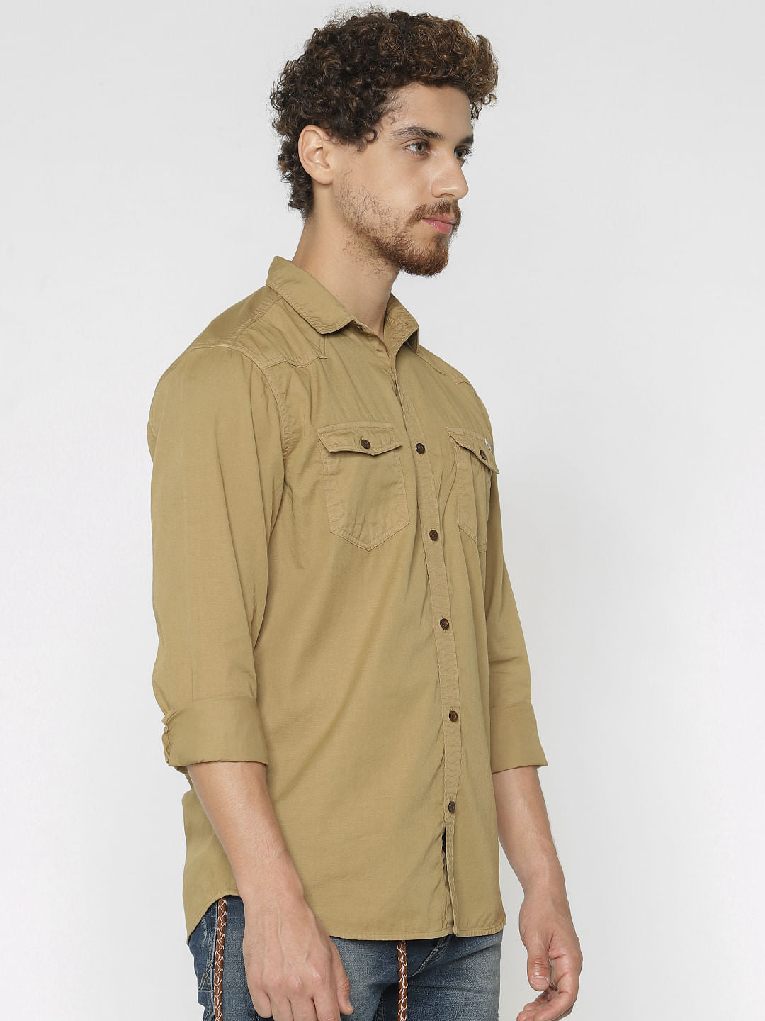 Brown Full Sleeves Shirt