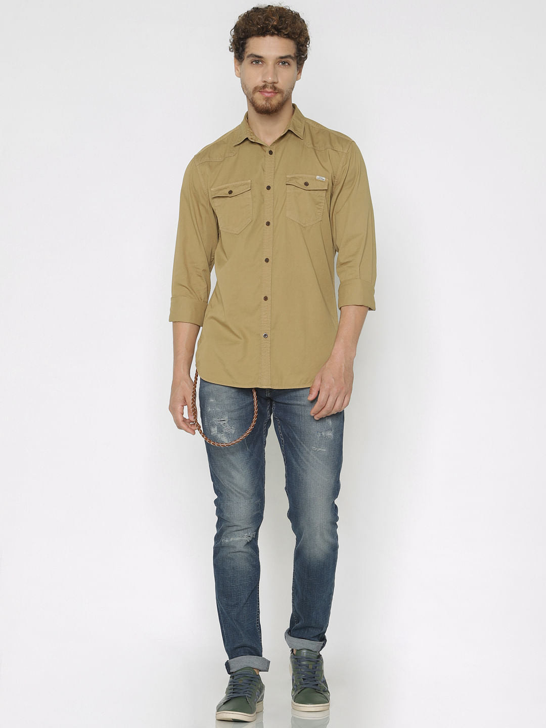 Brown Full Sleeves Shirt
