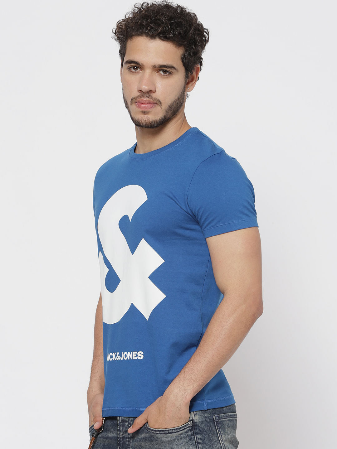 Blue Graphic Print T-Shirt
