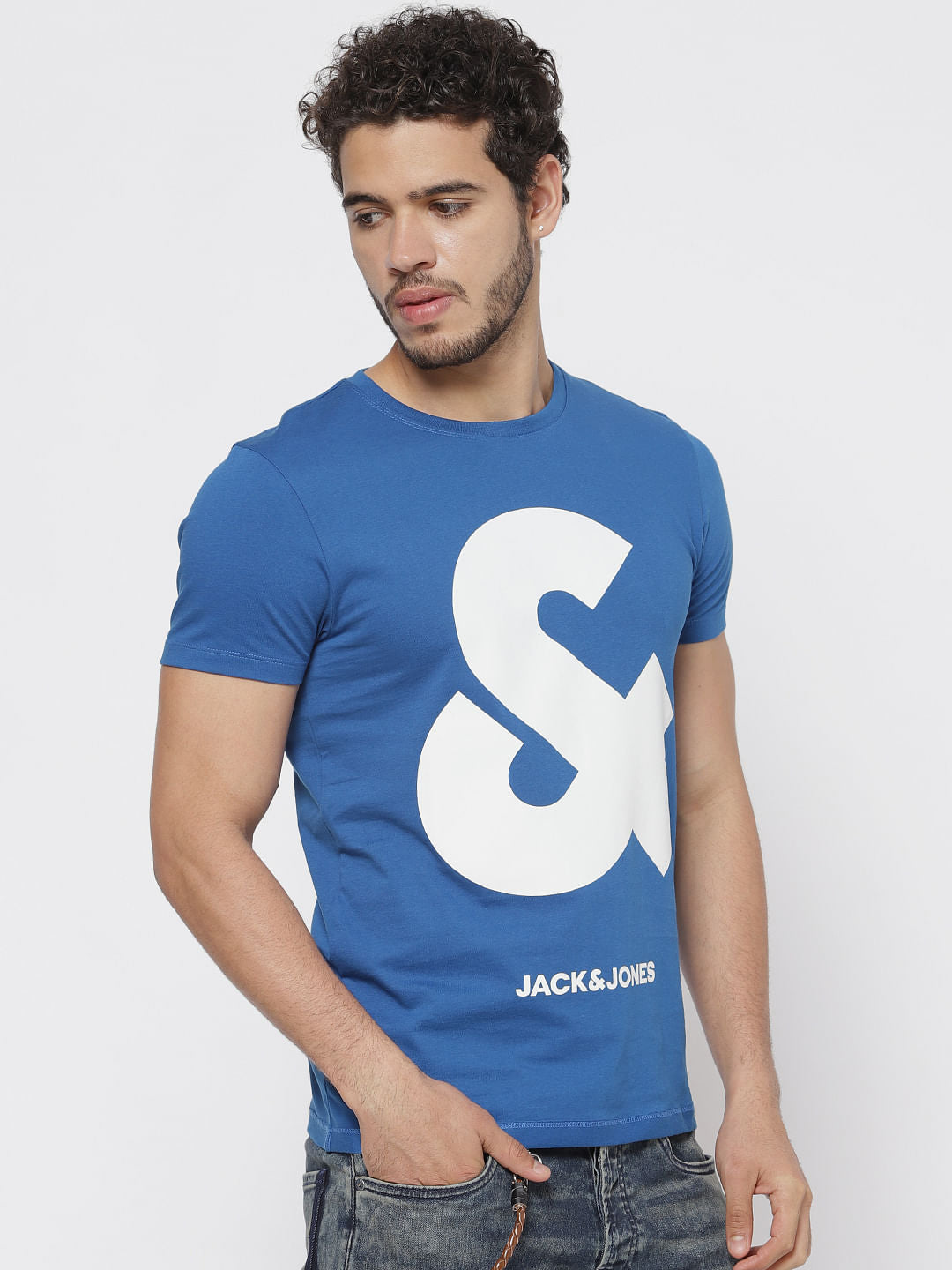 Blue Graphic Print T-Shirt
