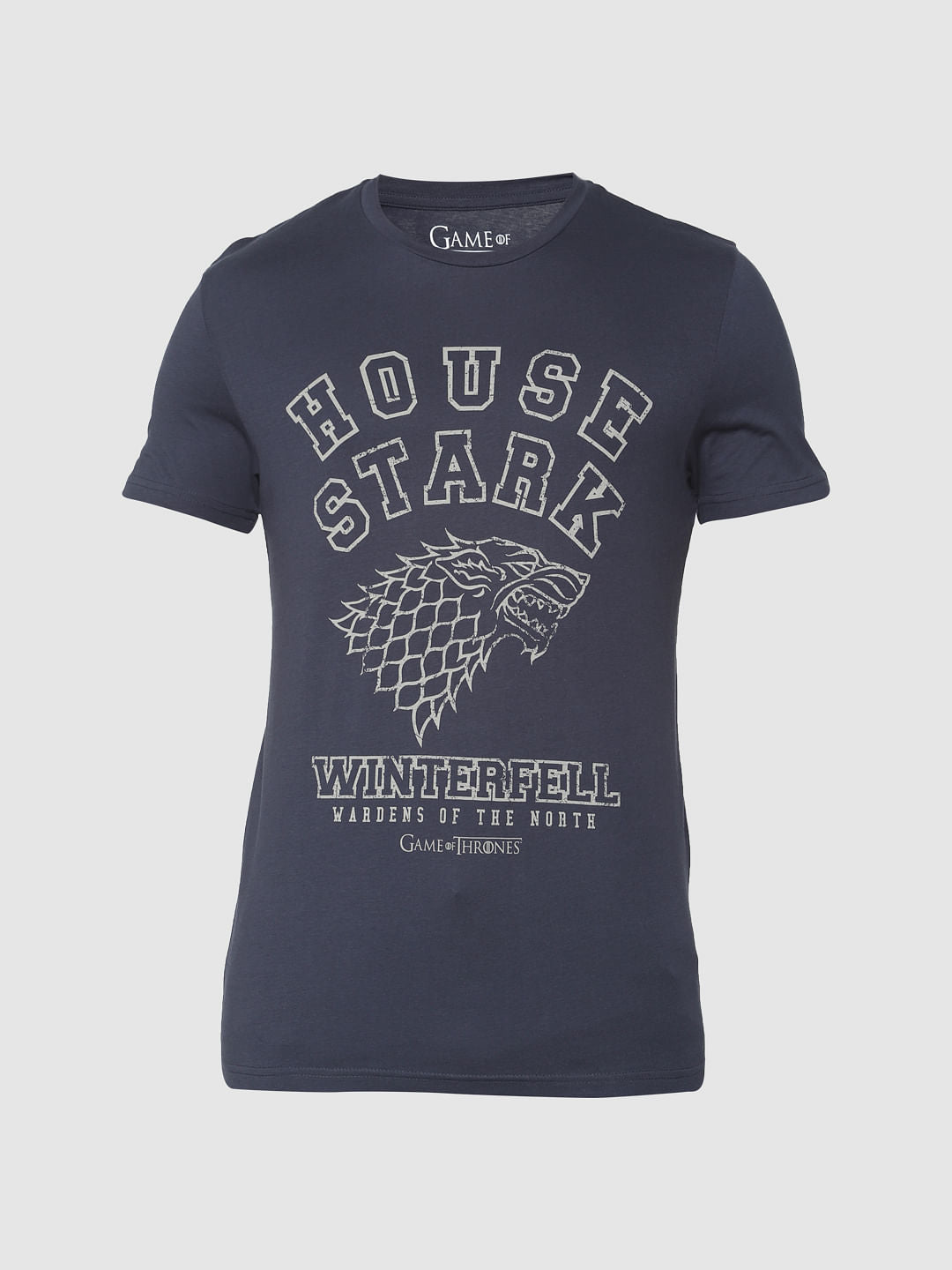 X Got Blue House Stark Crew Neck T-Shirt