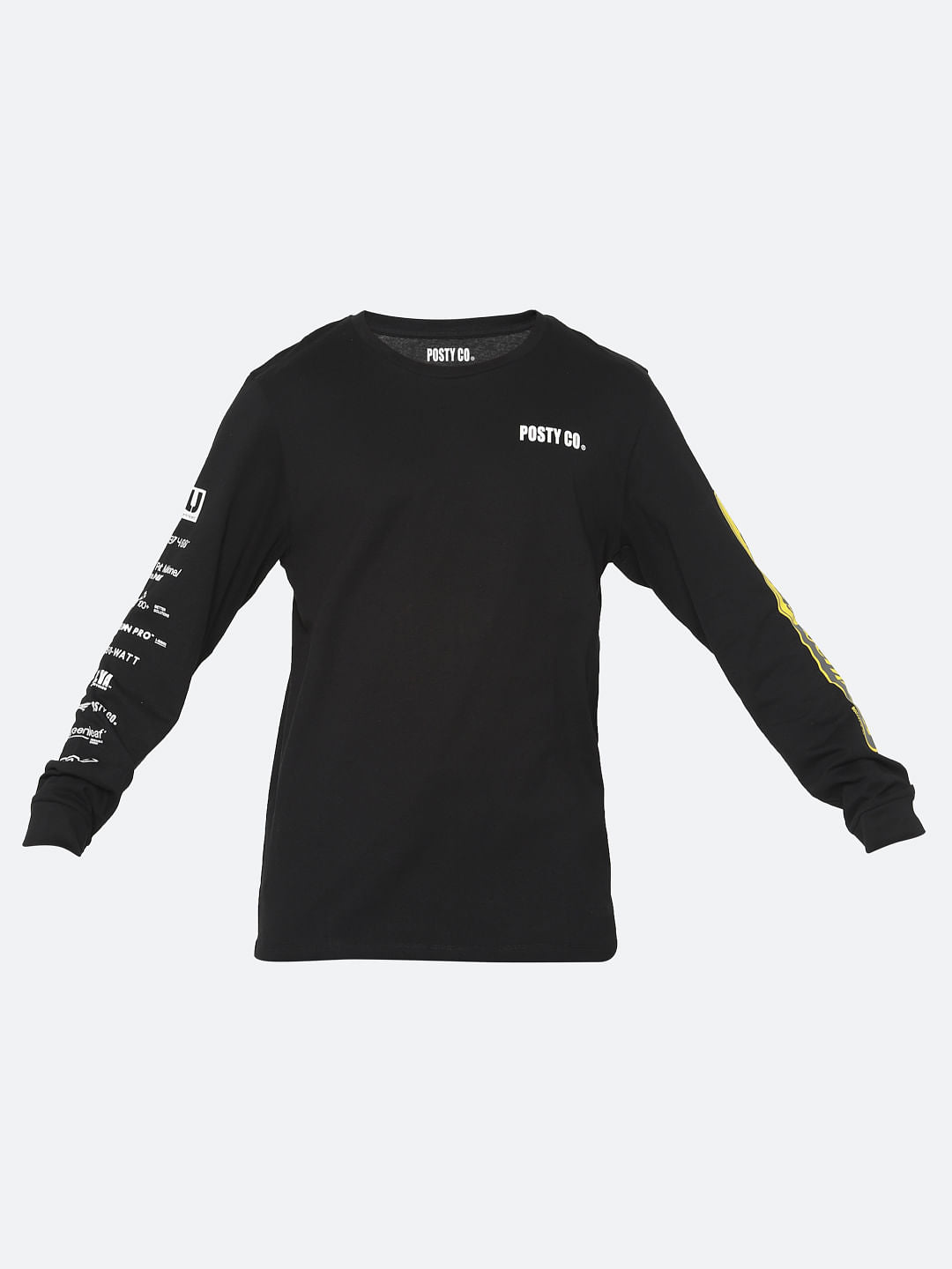 X Post Malone Black Printed Crew Neck T-Shirt