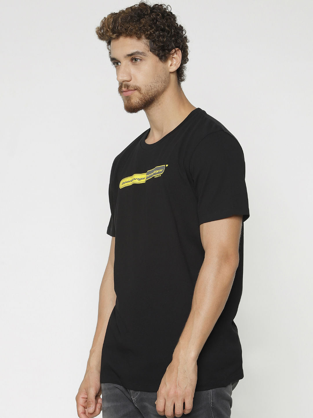 X Post Malone Black Printed Crew Neck T-Shirt